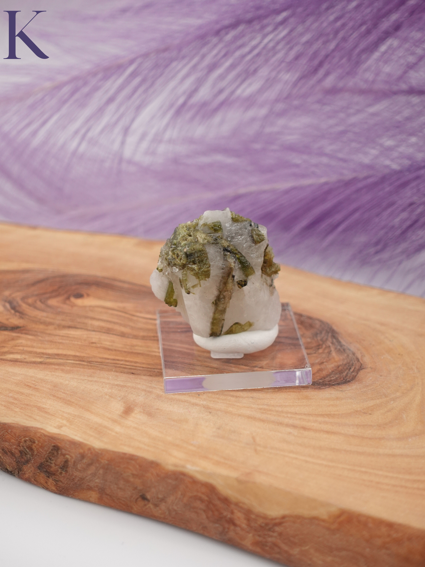 Tourmaline Specimen on Stand