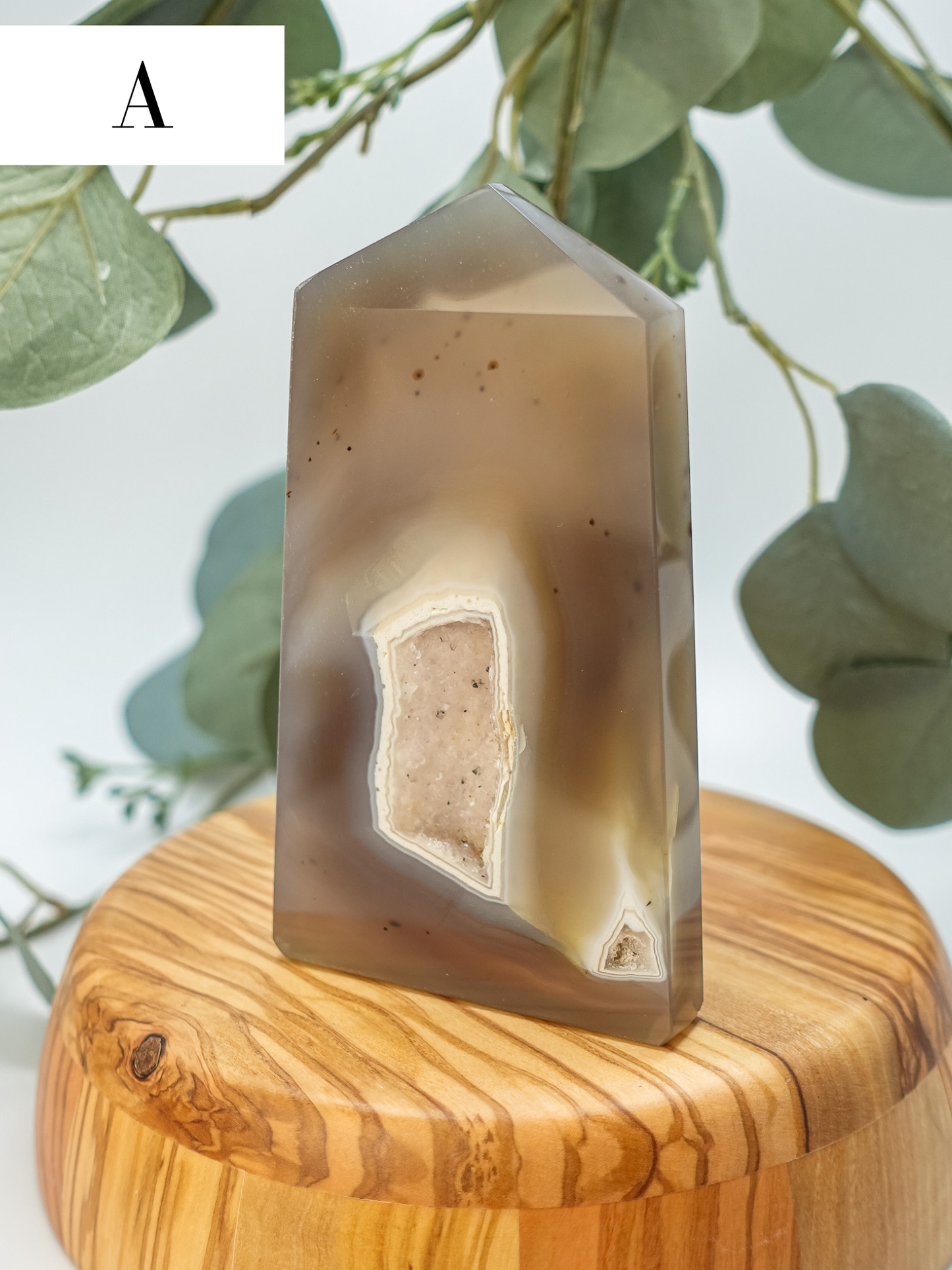 Druzy Agate Slab Tower - You Choose!