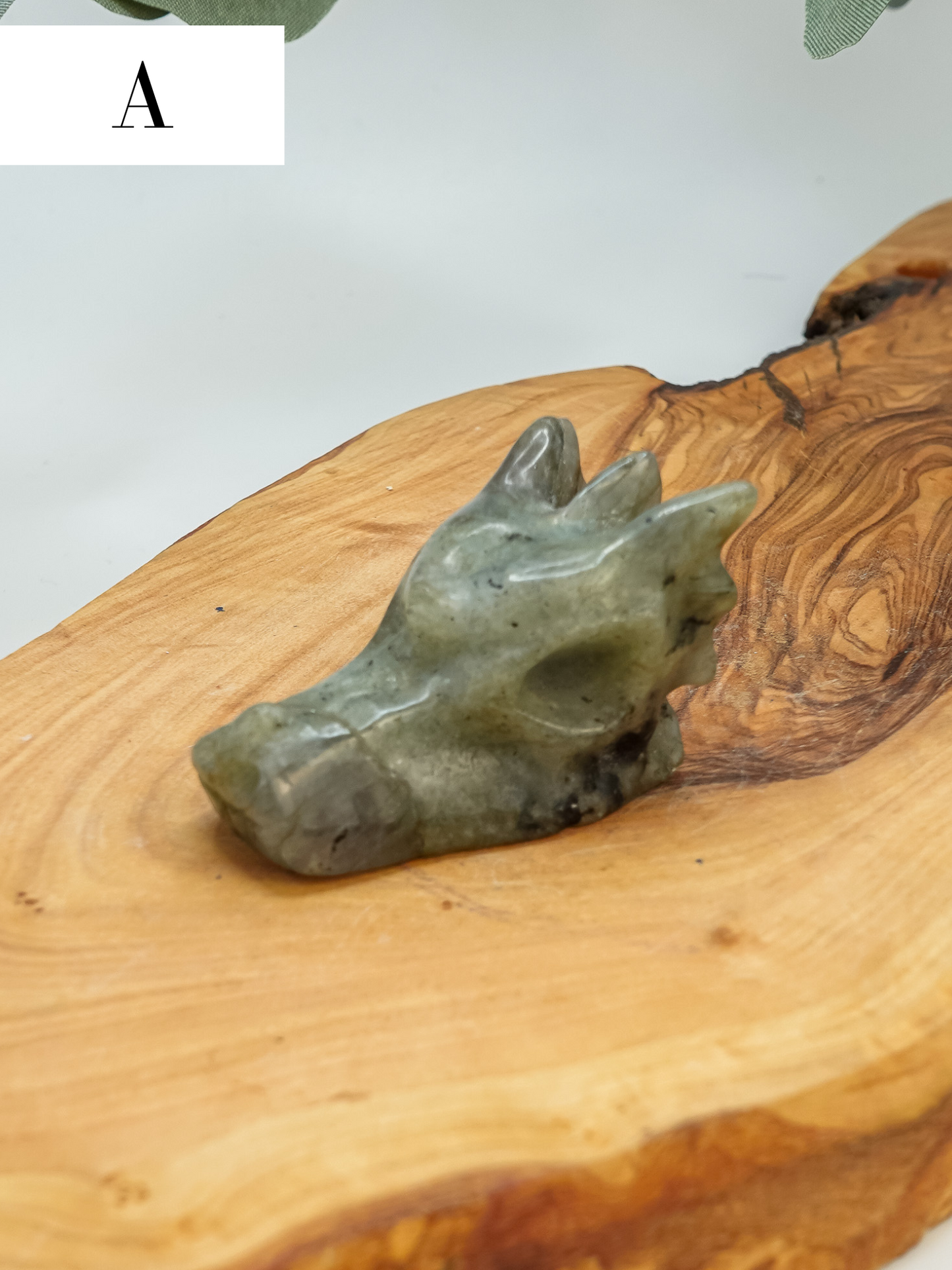 Labradorite Dragon Head Carving - You Choose!