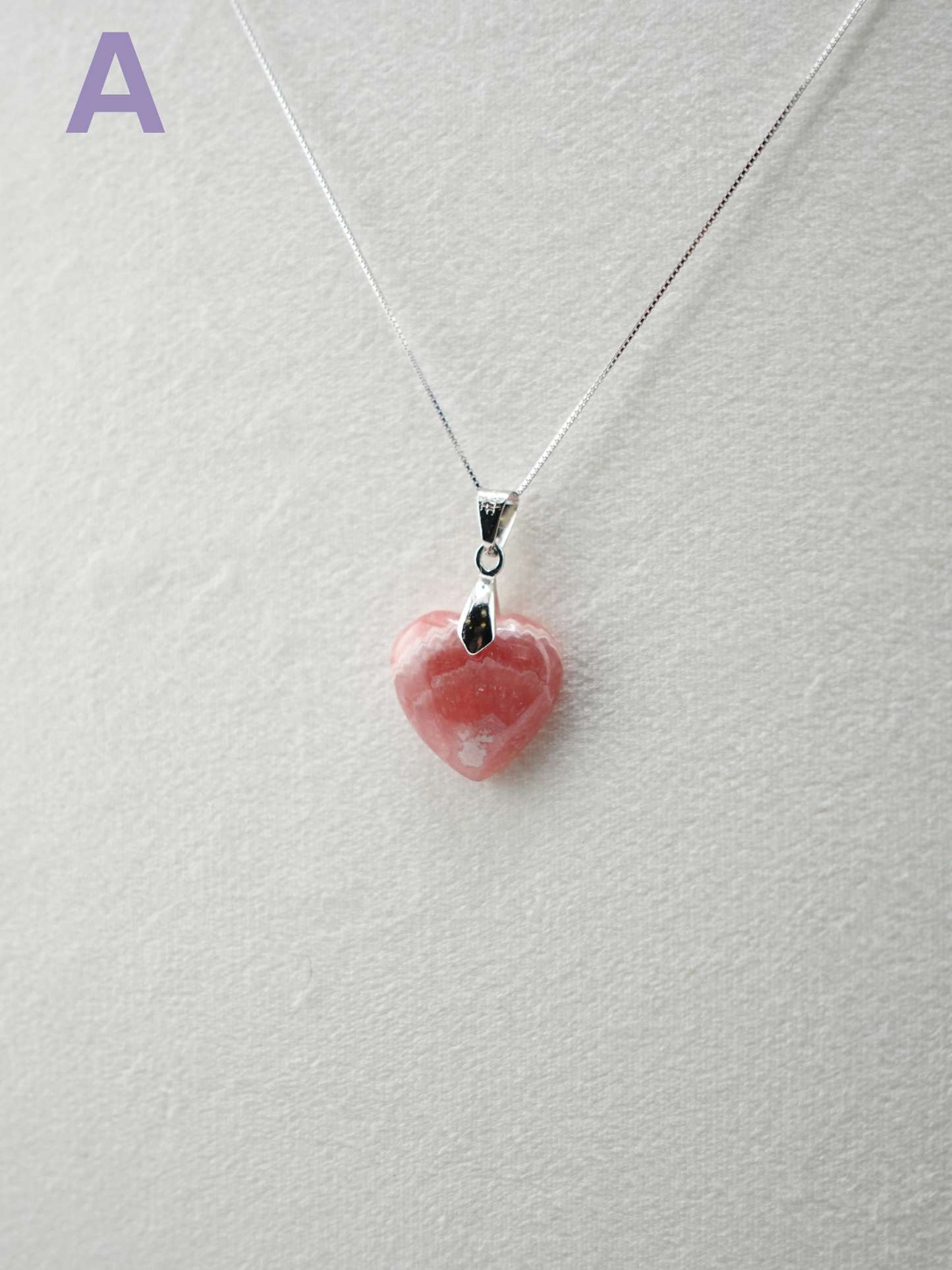 Rhodochrosite Pendant Necklace - Small