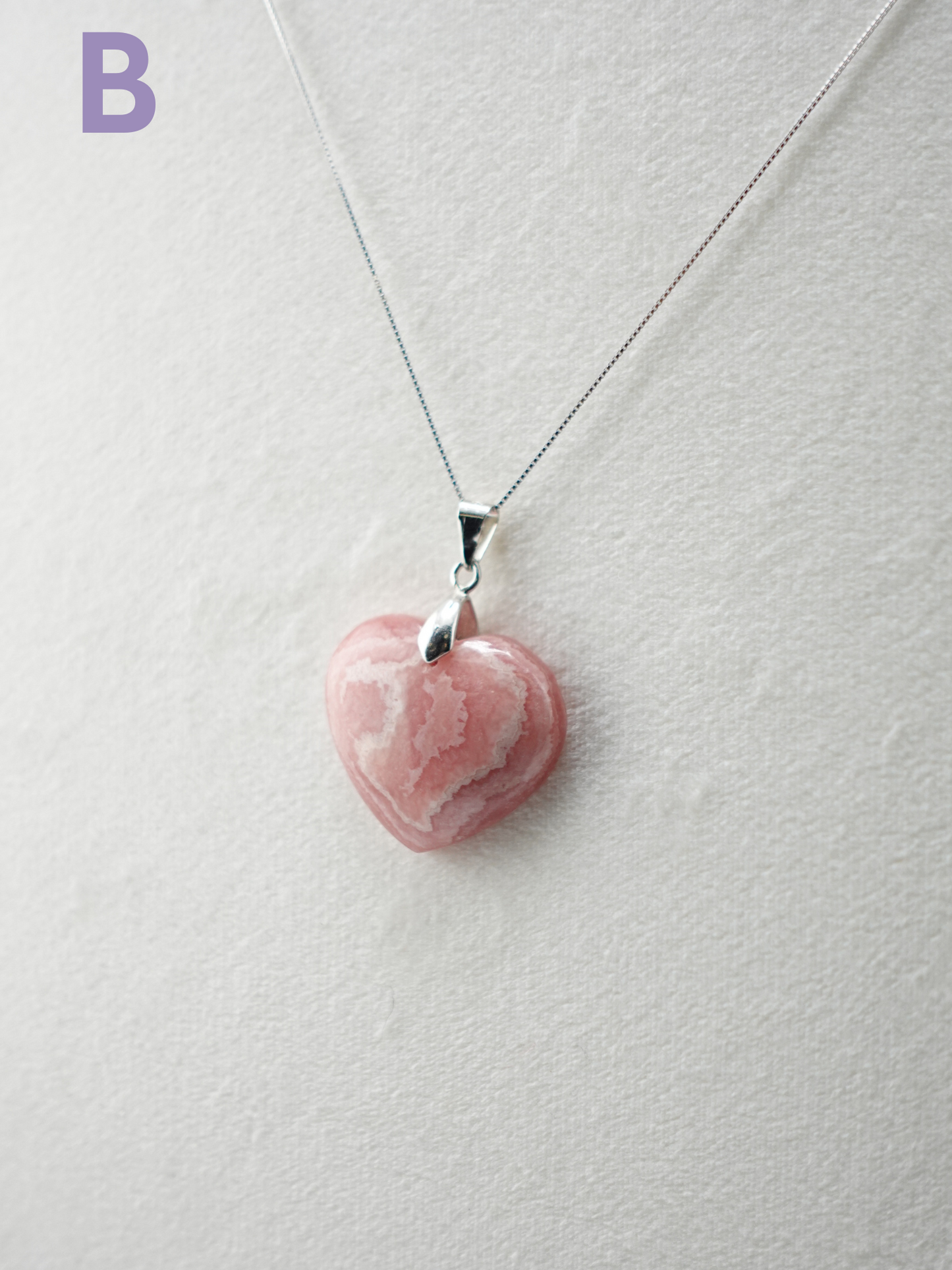 Rhodochrosite Pendant Necklace - XLarge