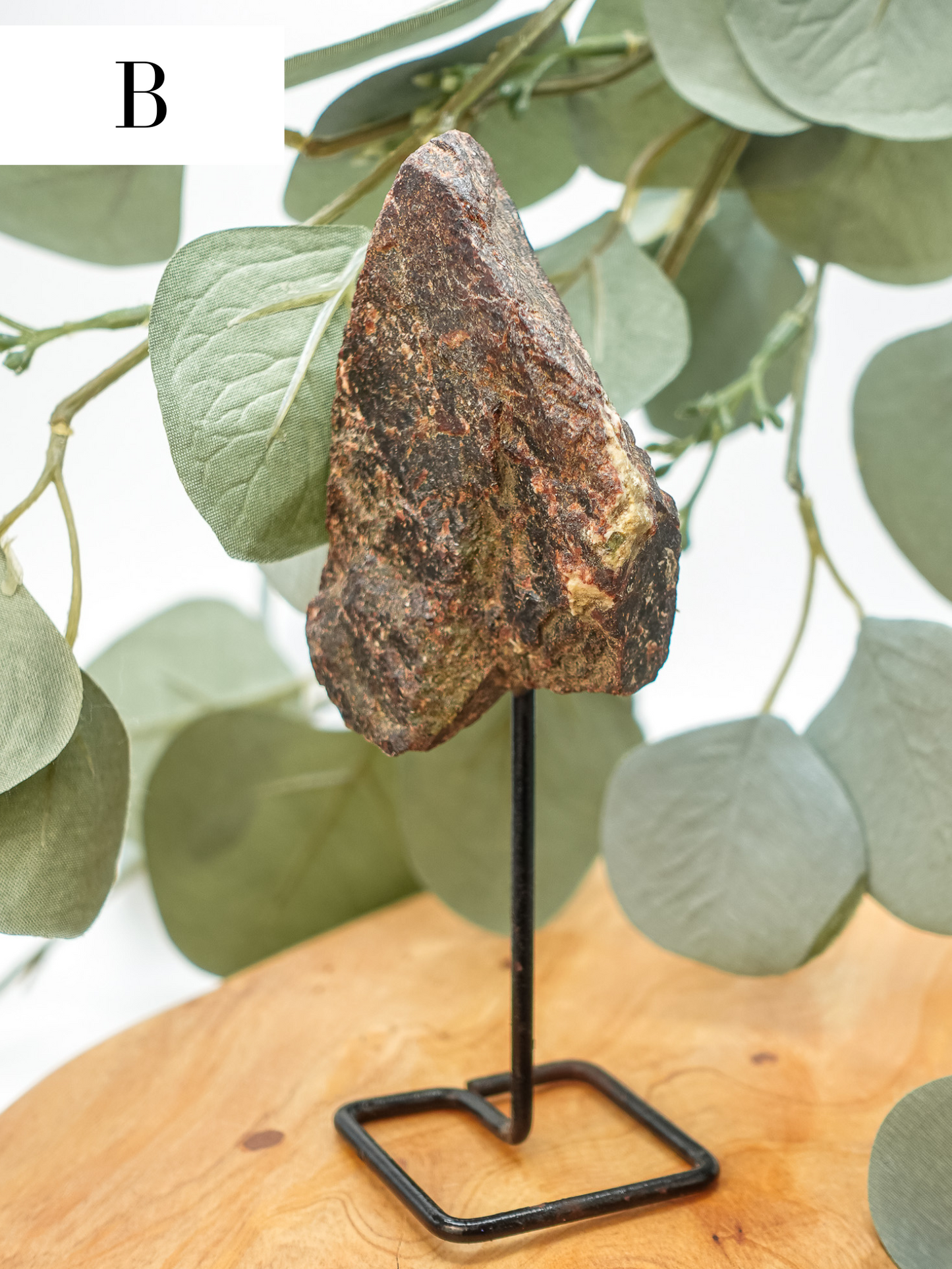 Raw Garnet on a Pin