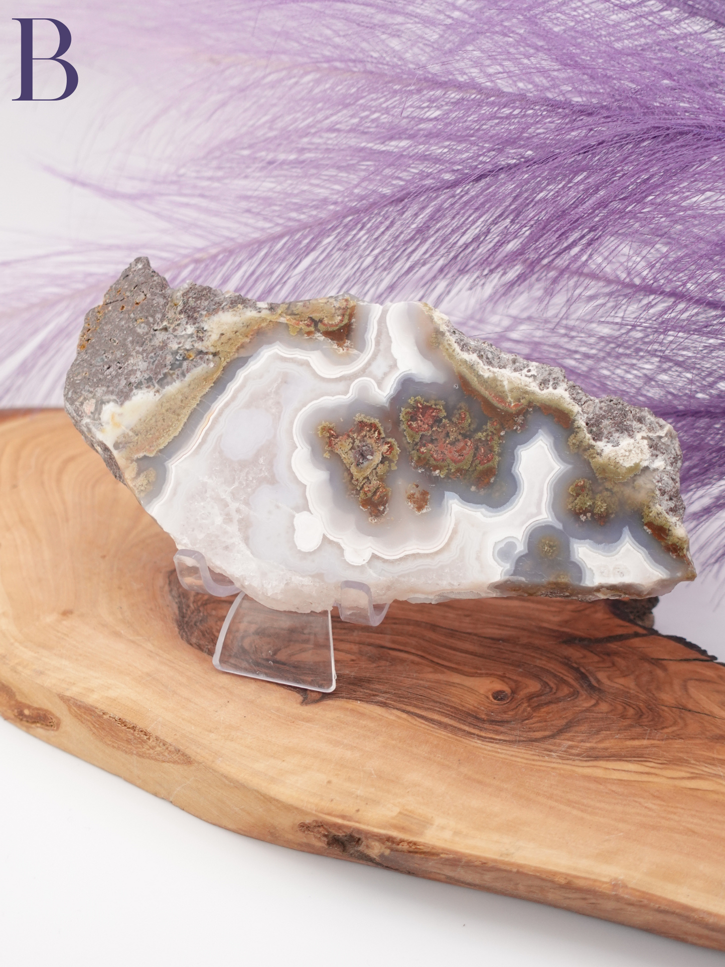 Scenic Moss Agate Slab