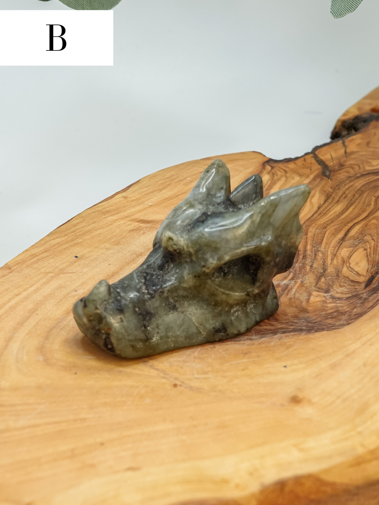 Labradorite Dragon Head Carving - You Choose!