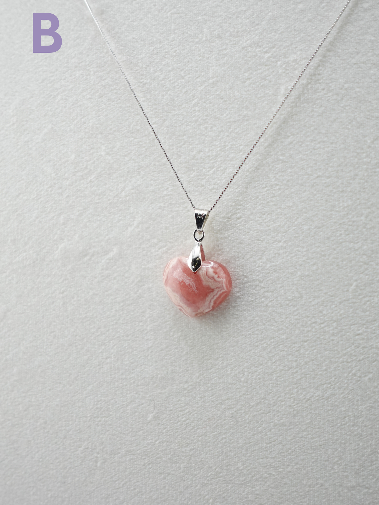 Rhodochrosite Pendant Necklace - Small