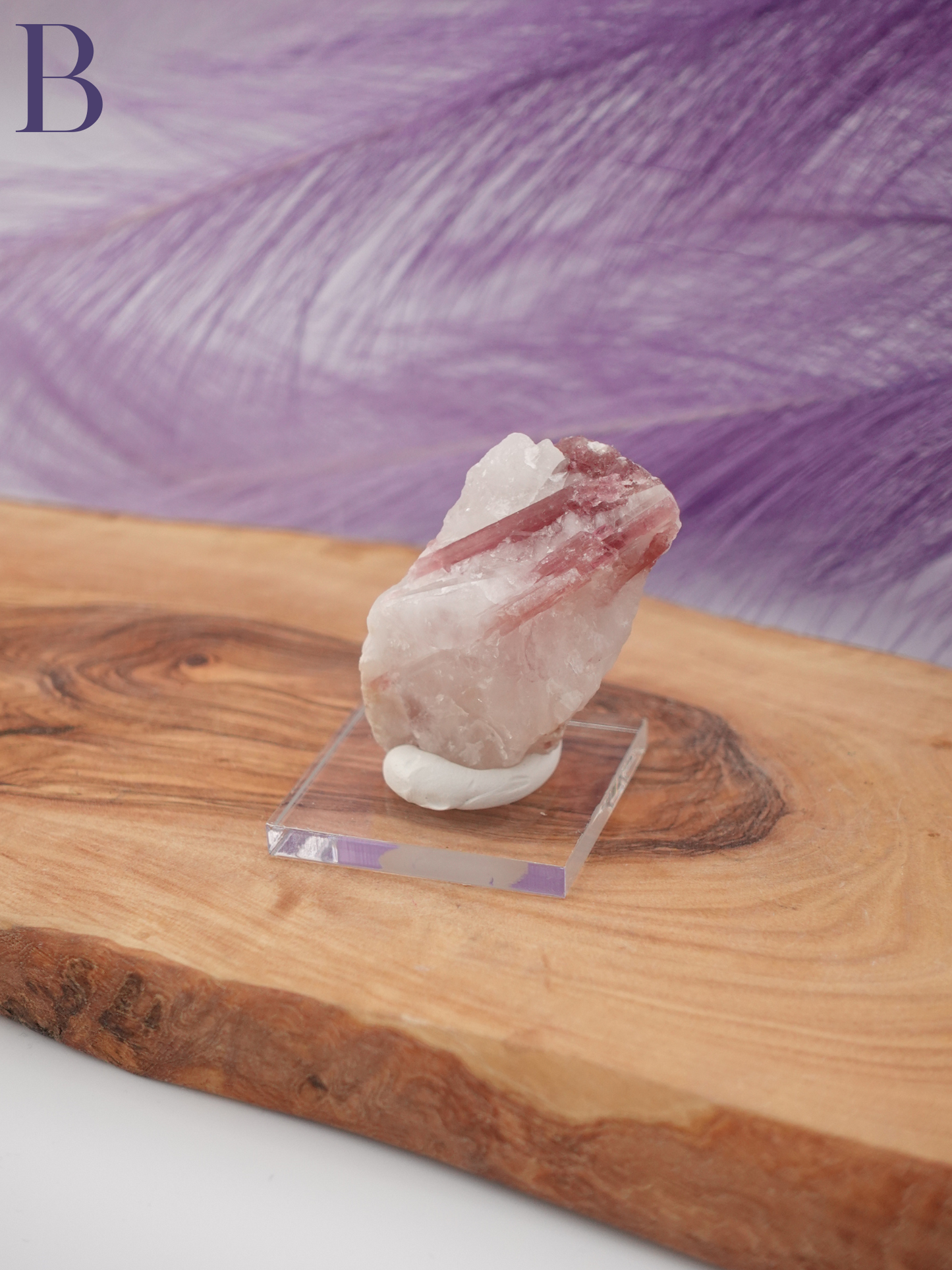 Tourmaline Specimen on Stand
