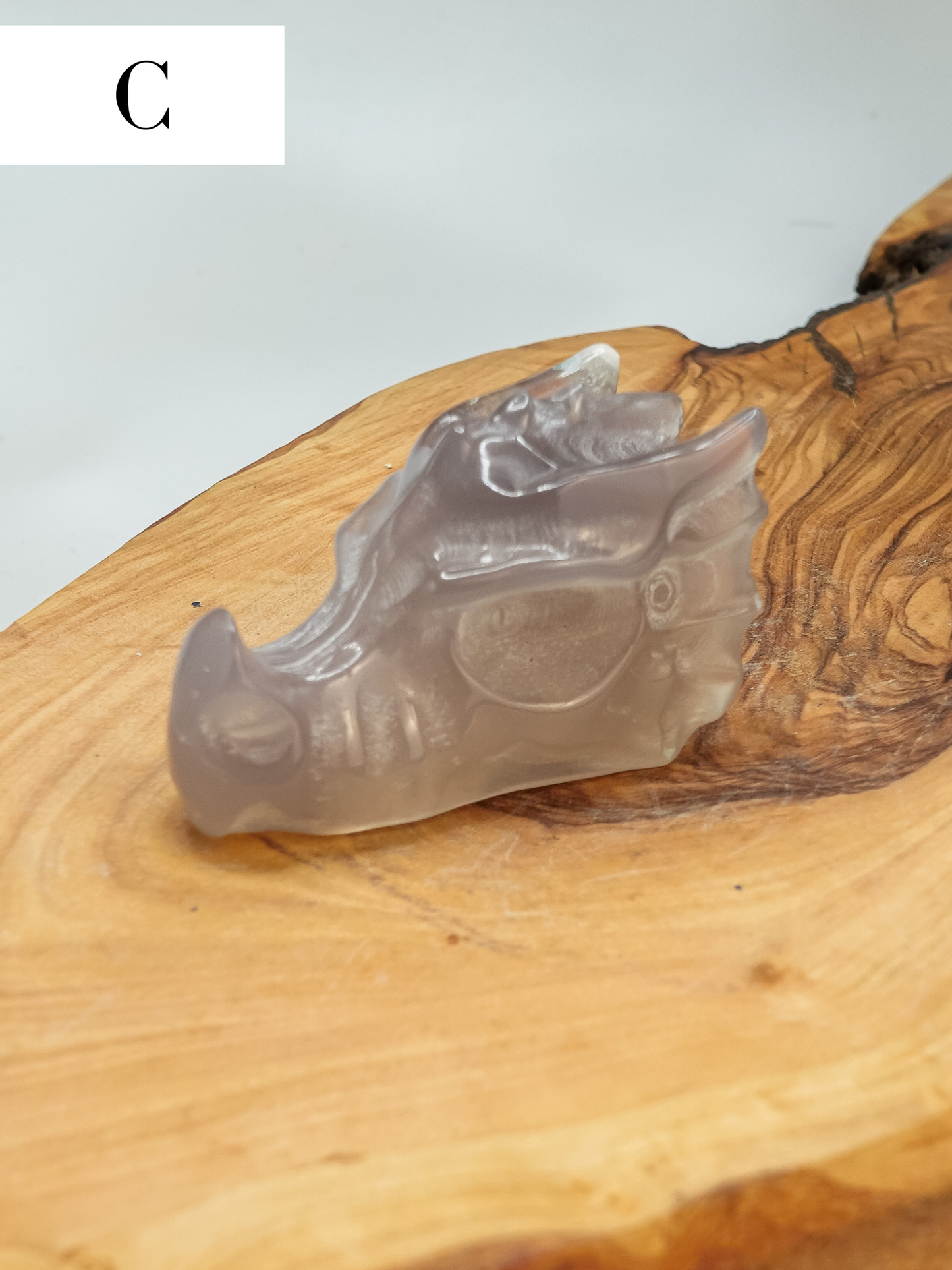 Agate Dragon Head Carving - You Choose!