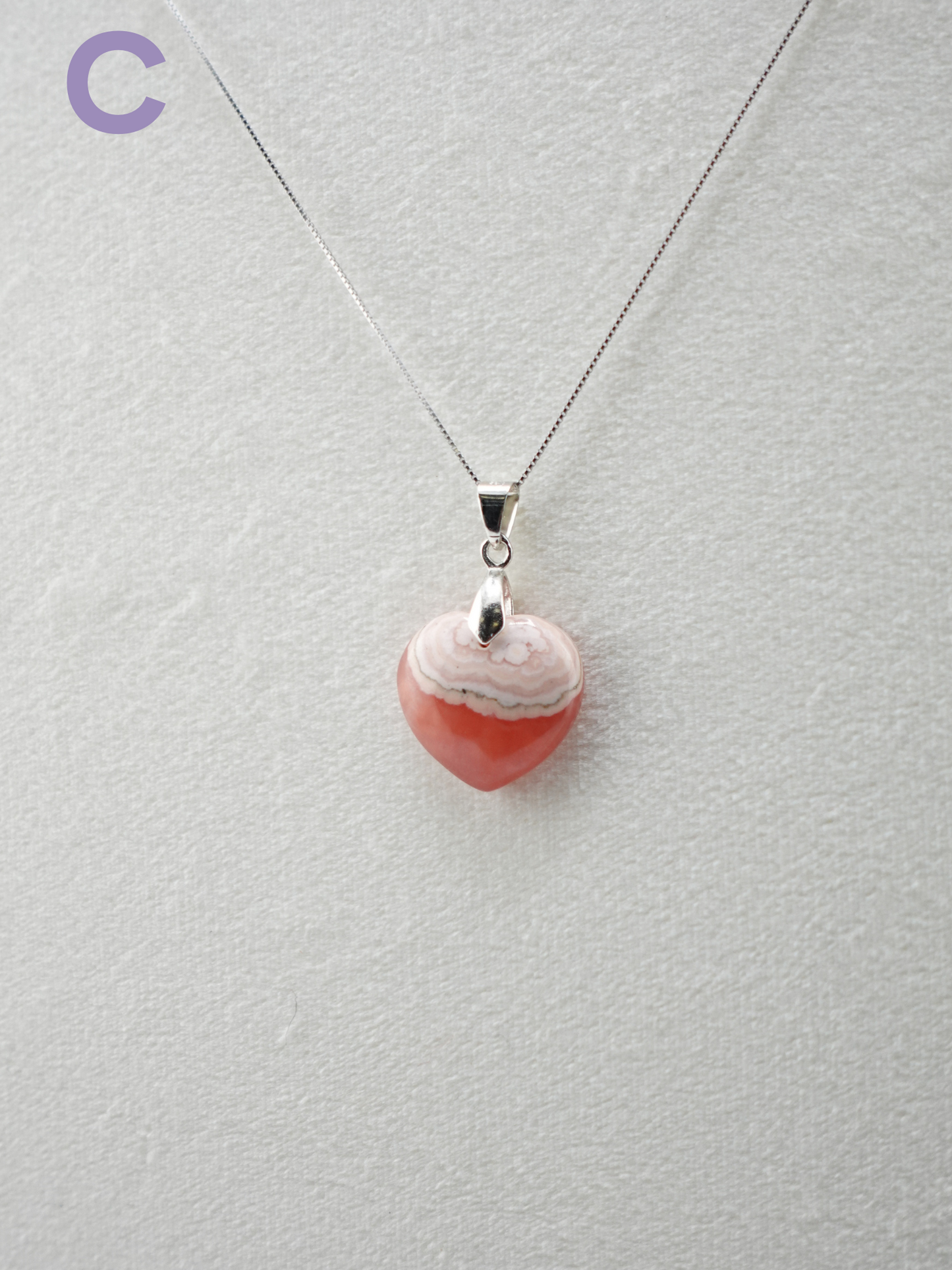 Rhodochrosite Pendant Necklace - Small