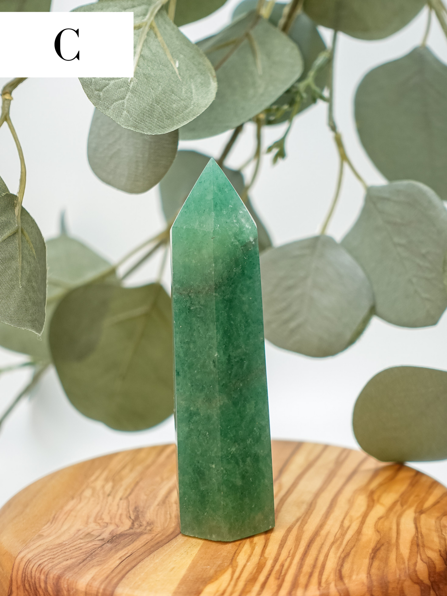 Green Strawberry Quartz Tower
