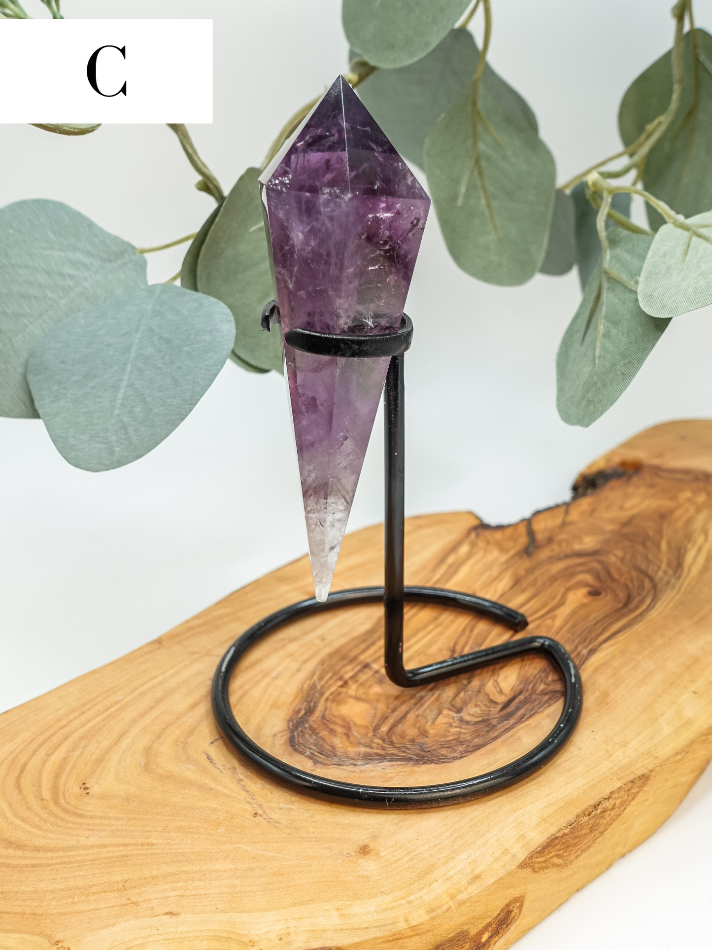 Phantom Amethyst Wand on Stand