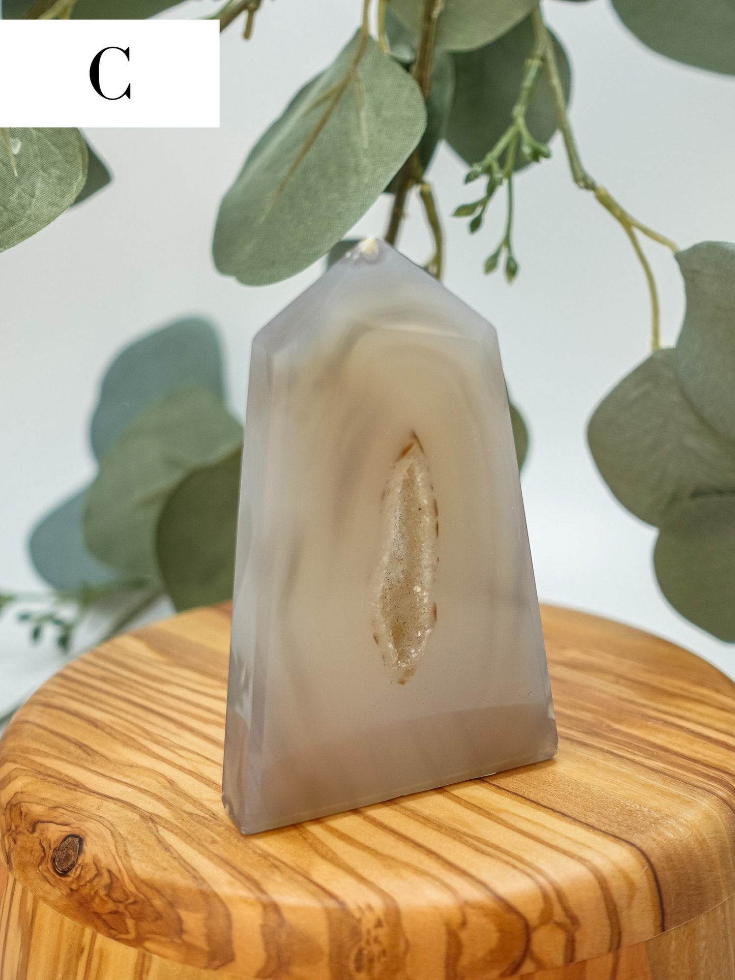 Druzy Agate Slab Tower - You Choose!