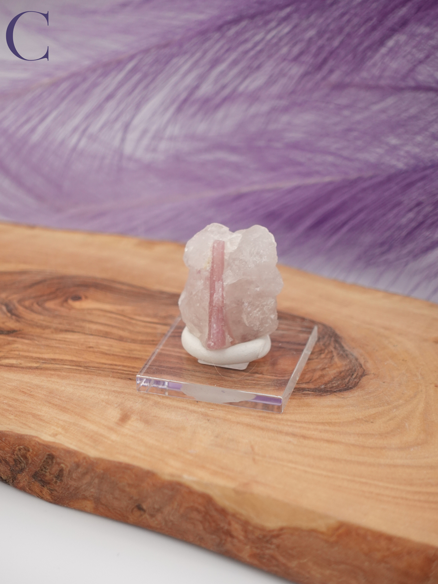 Tourmaline Specimen on Stand