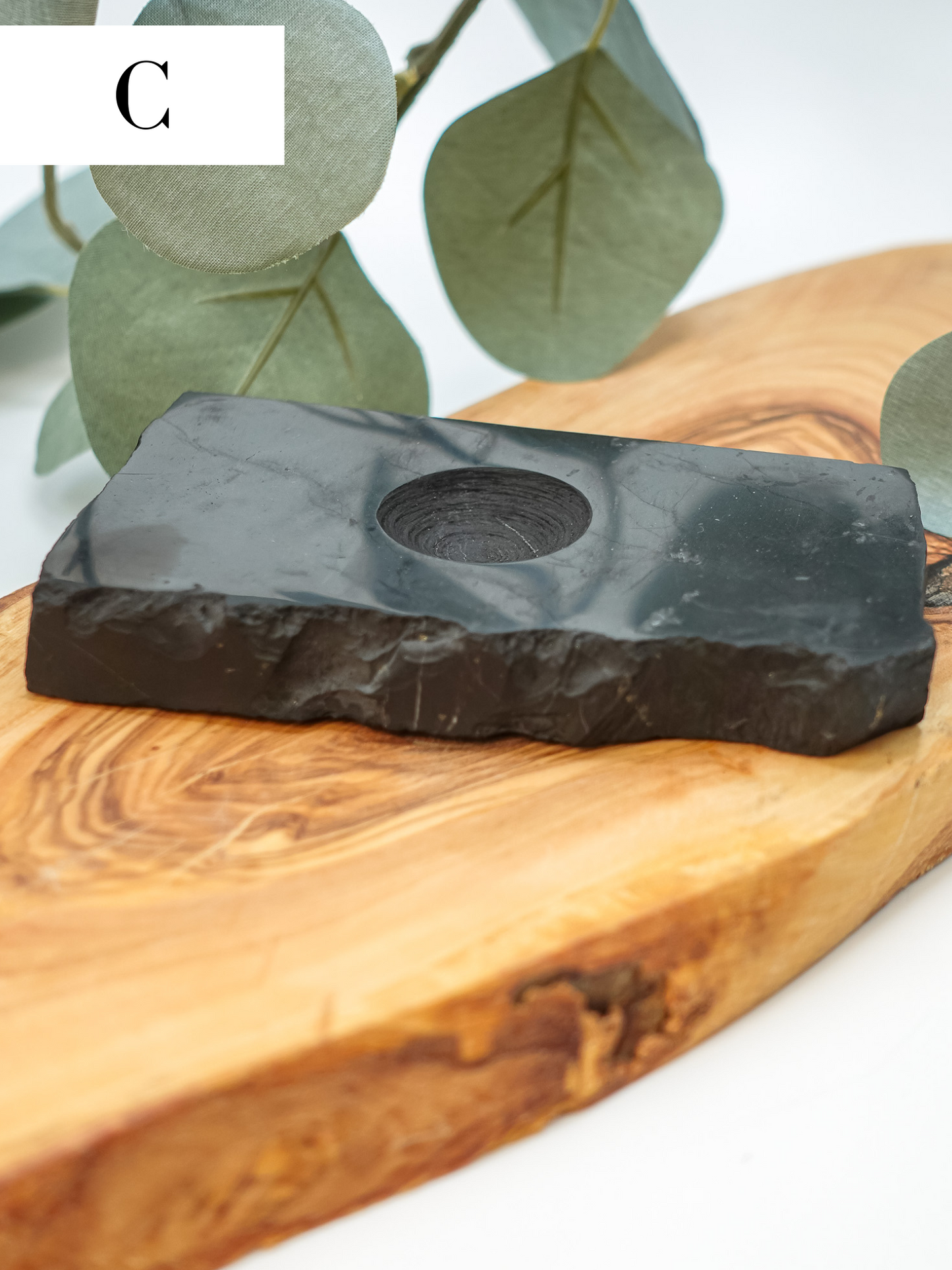 Shungite Slab Sphere Holder - You choose!