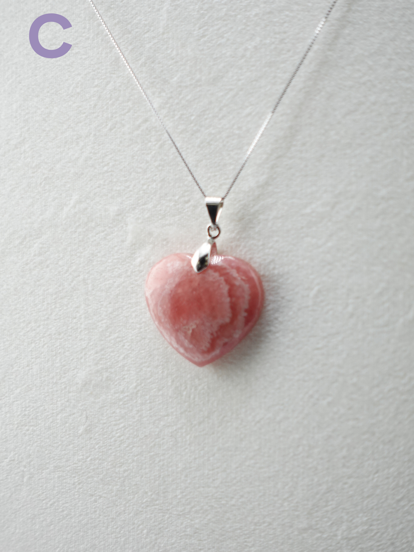 Rhodochrosite Pendant Necklace - XLarge
