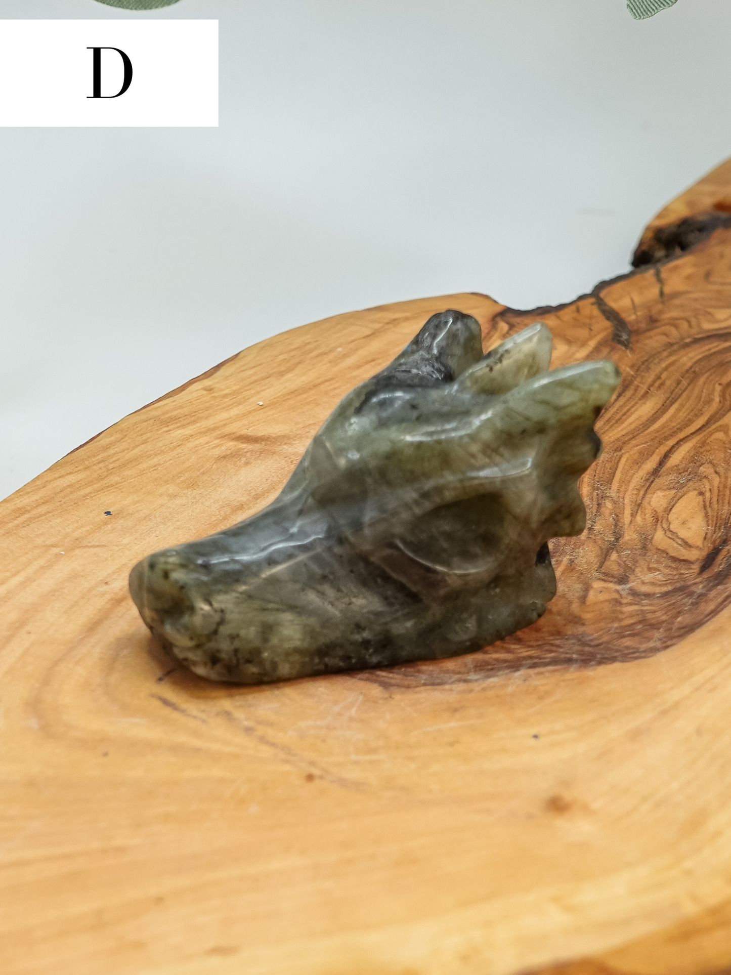 Labradorite Dragon Head Carving - You Choose!