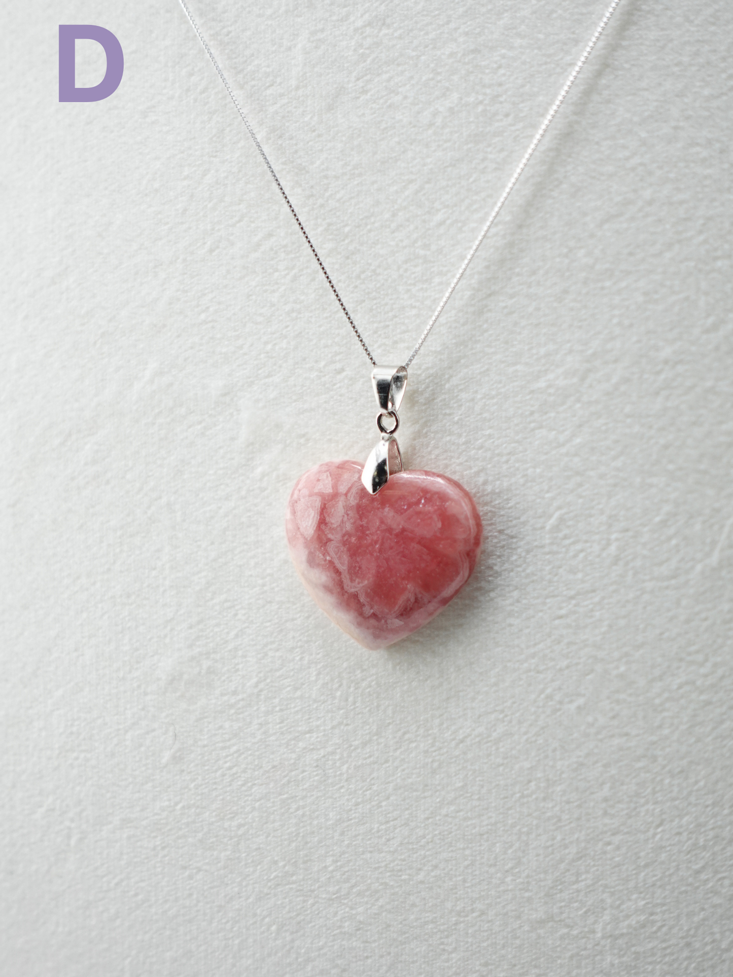 Rhodochrosite Pendant Necklace - XLarge
