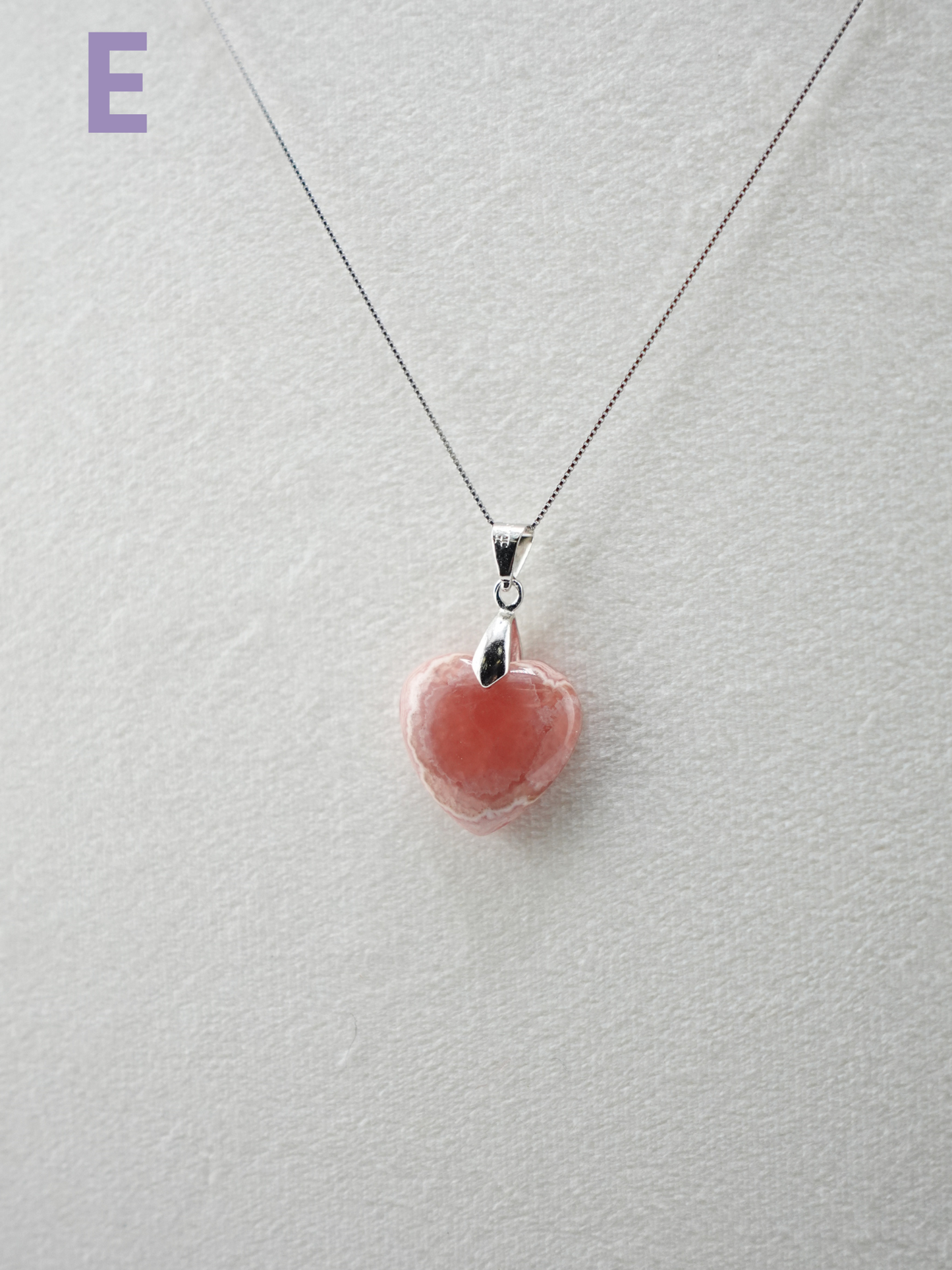 Rhodochrosite Pendant Necklace - Small