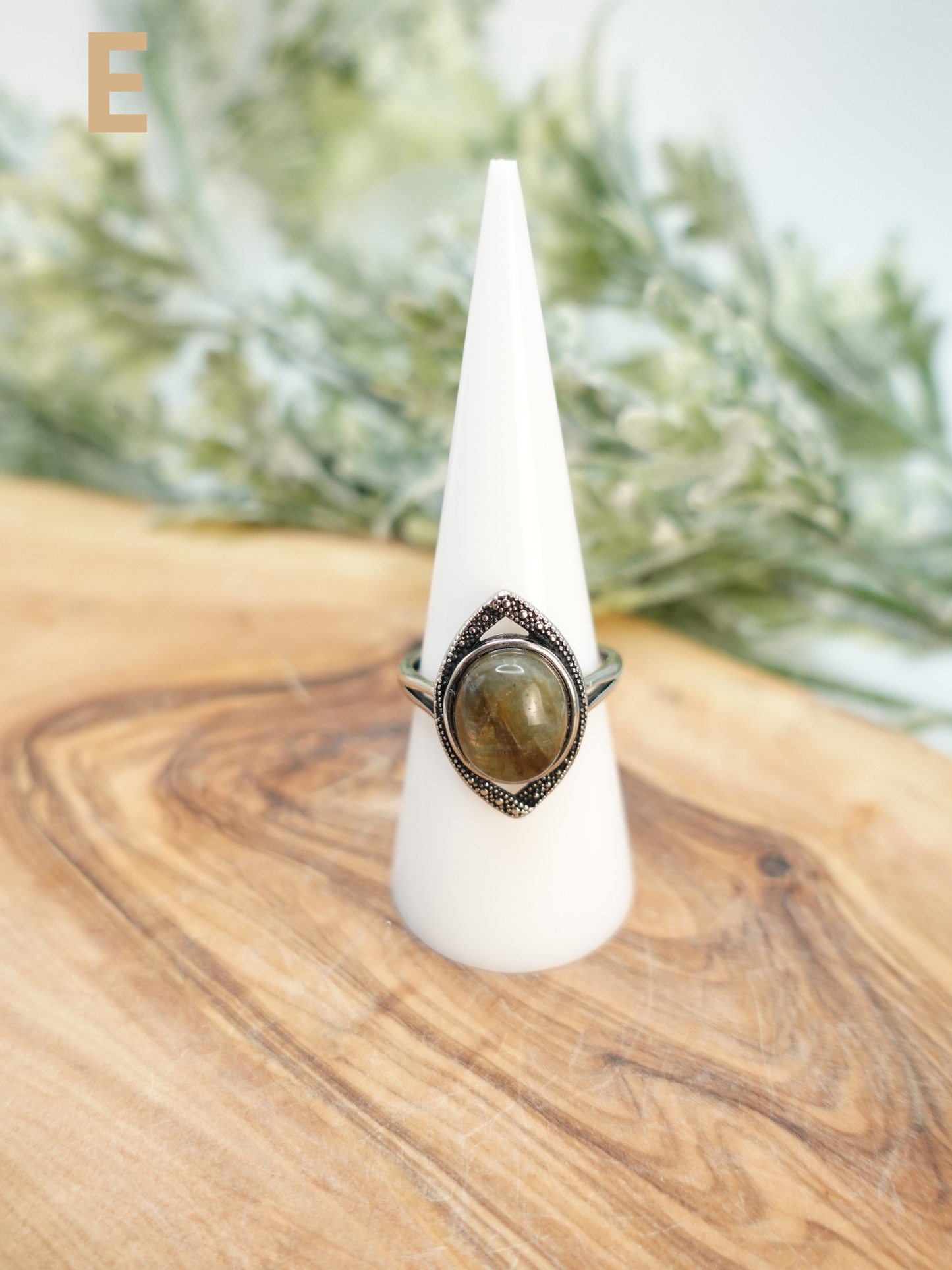 Labradorite Cat Eye Ring