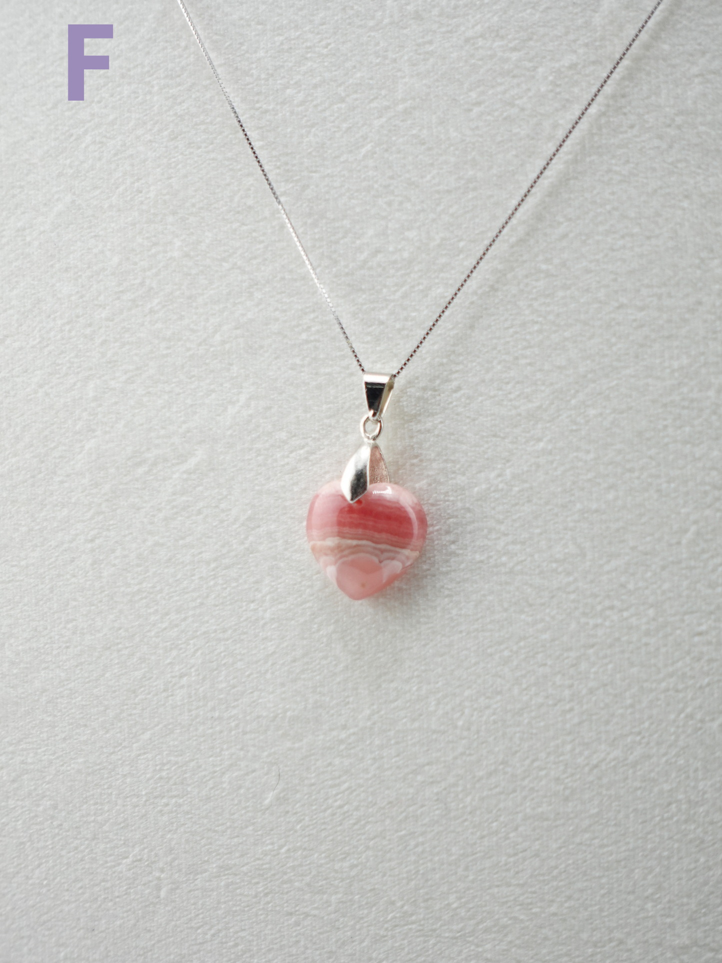 Rhodochrosite Pendant Necklace - Small