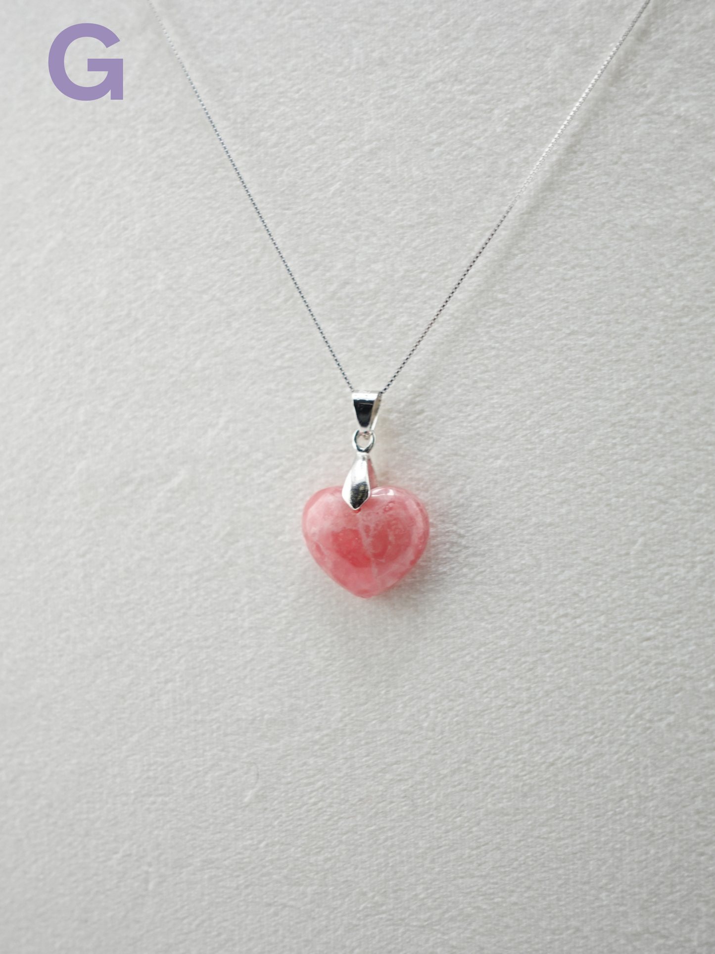 Rhodochrosite Pendant Necklace - Small