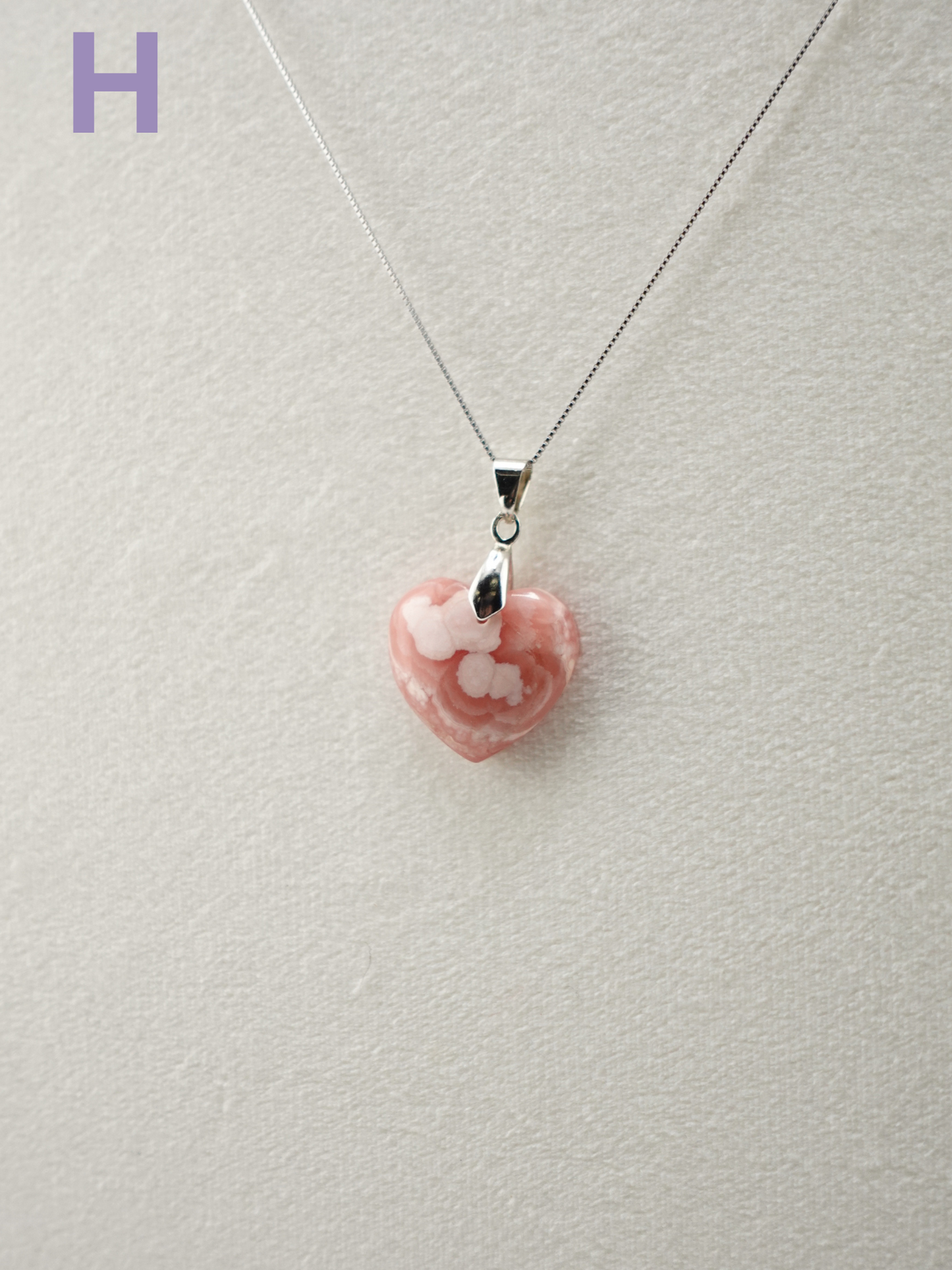 Rhodochrosite Pendant Necklace - Small