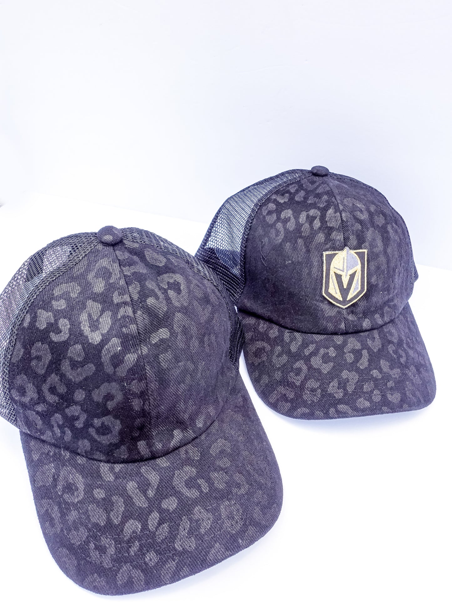 Black Leopard Cap