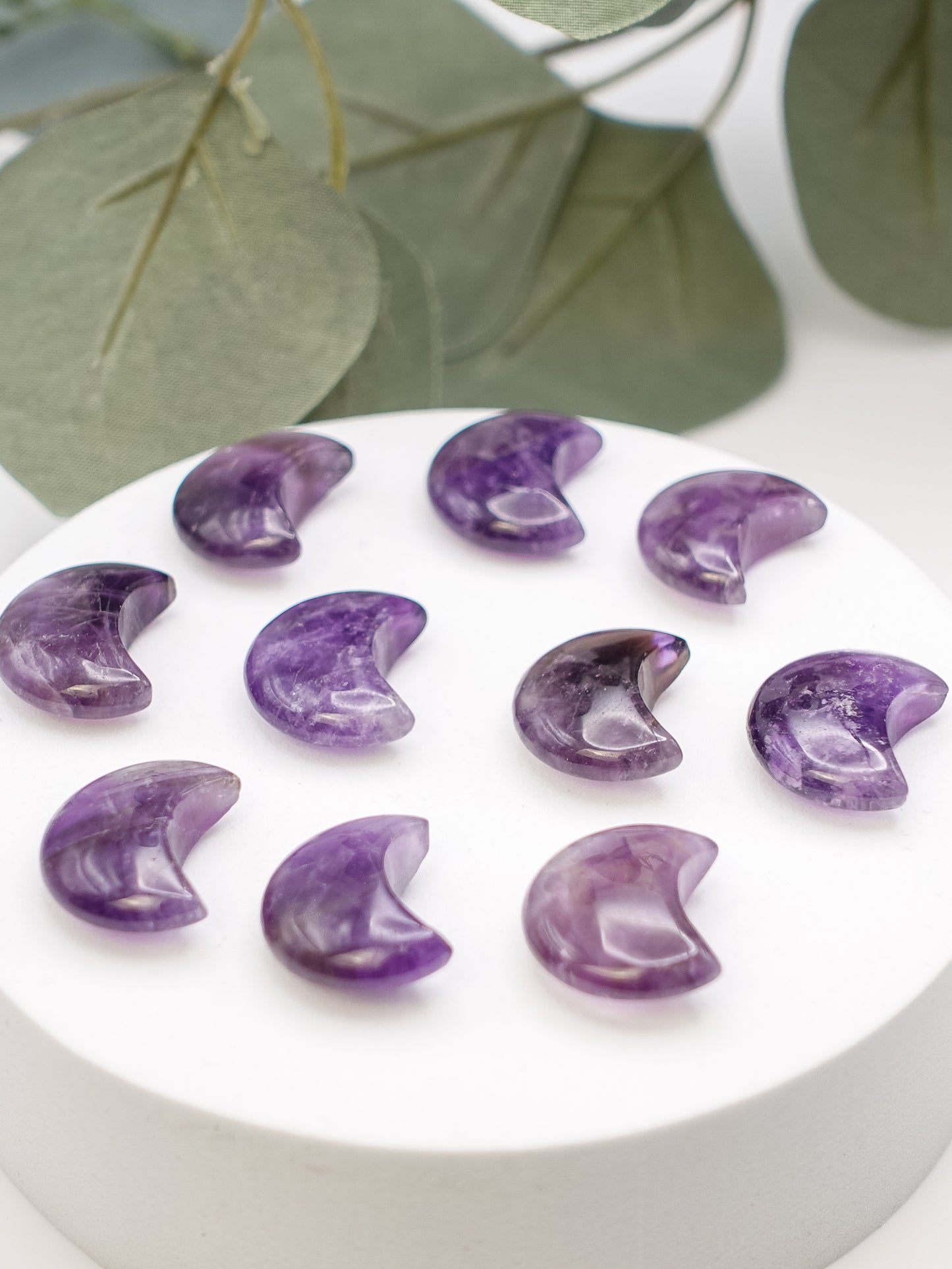 Mini Fluorite Moon Carving