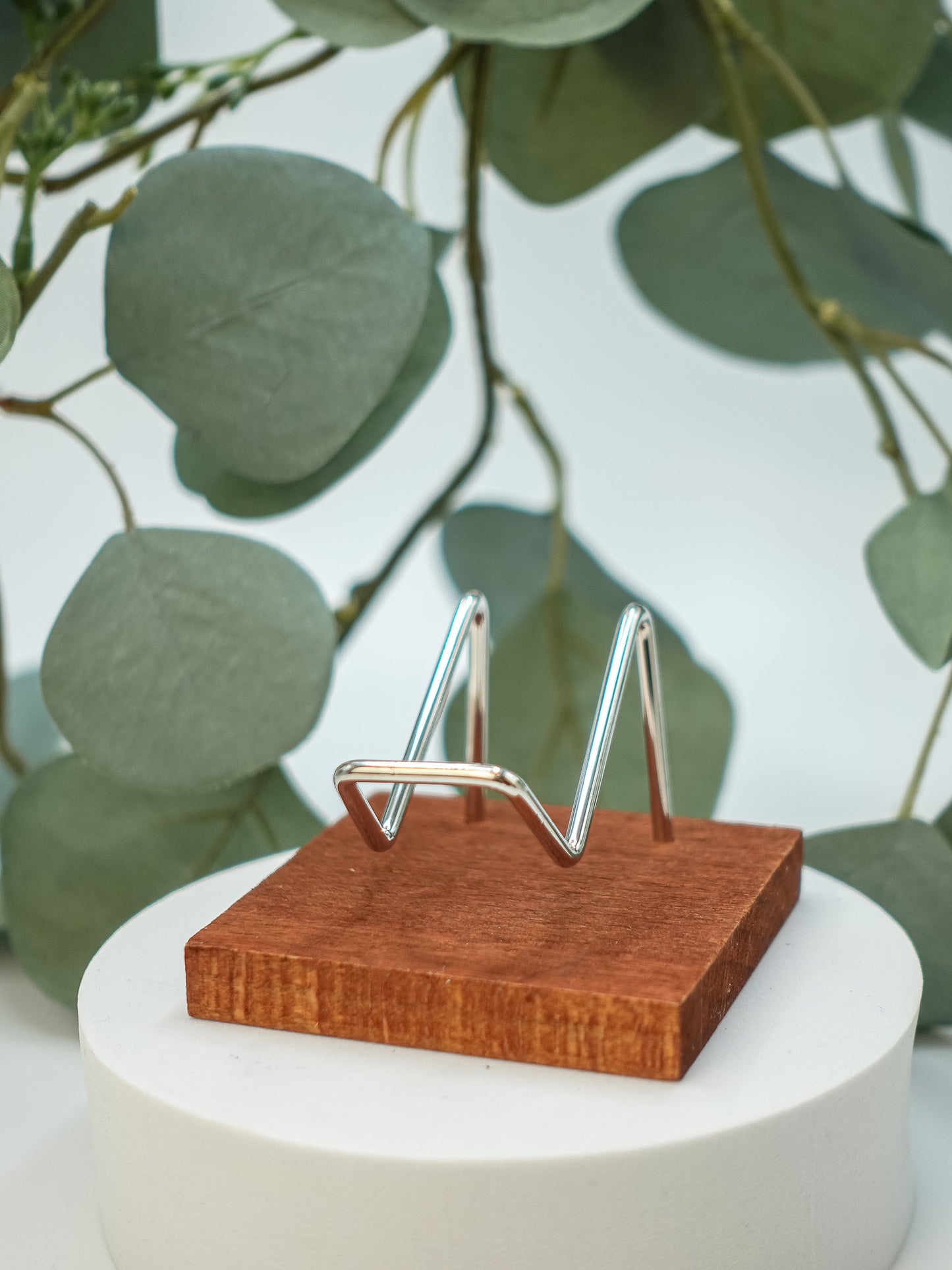 Wood and Metal Easel Slab Stand