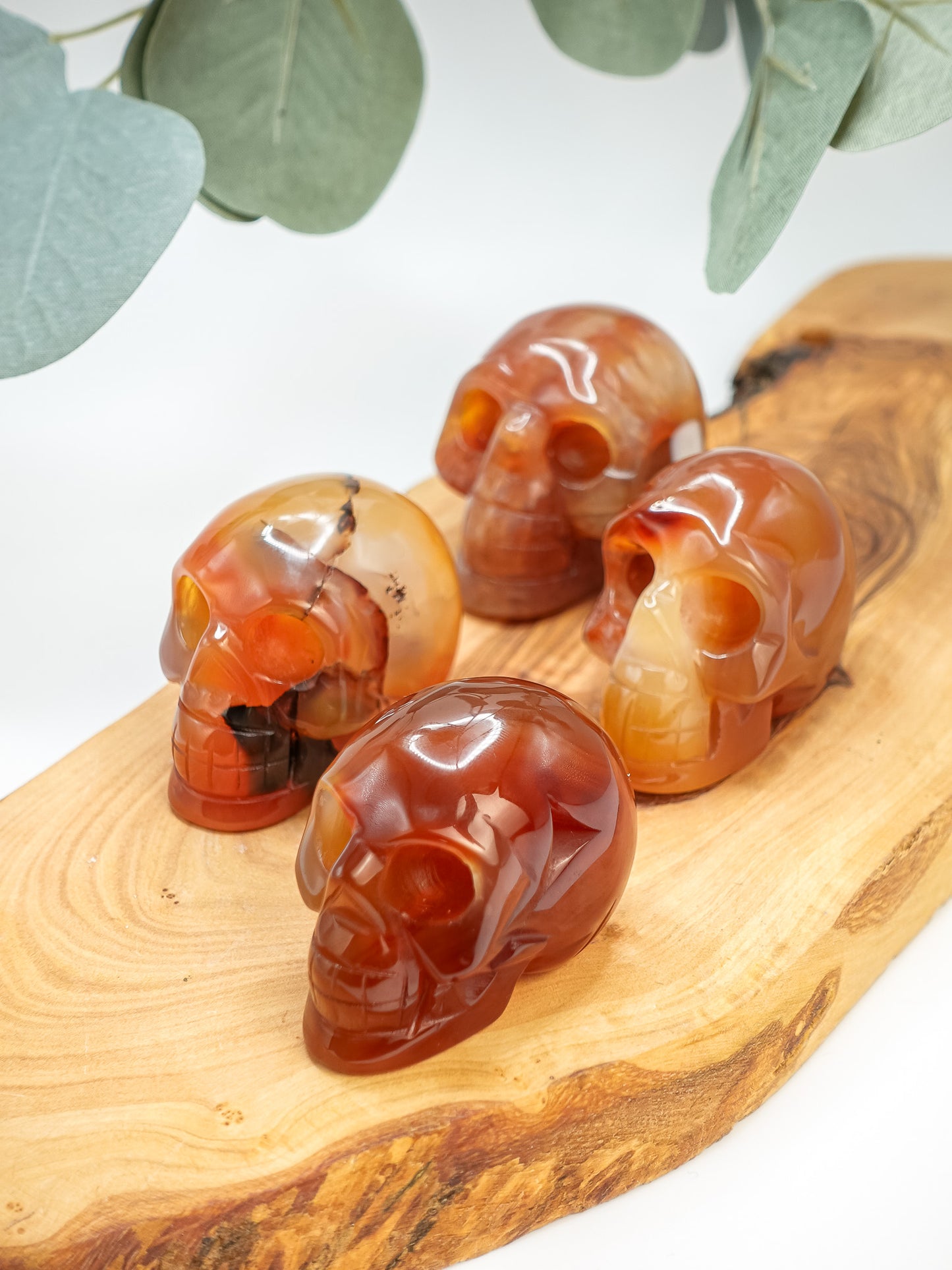 Carnelian Skull Carving - You Choose!