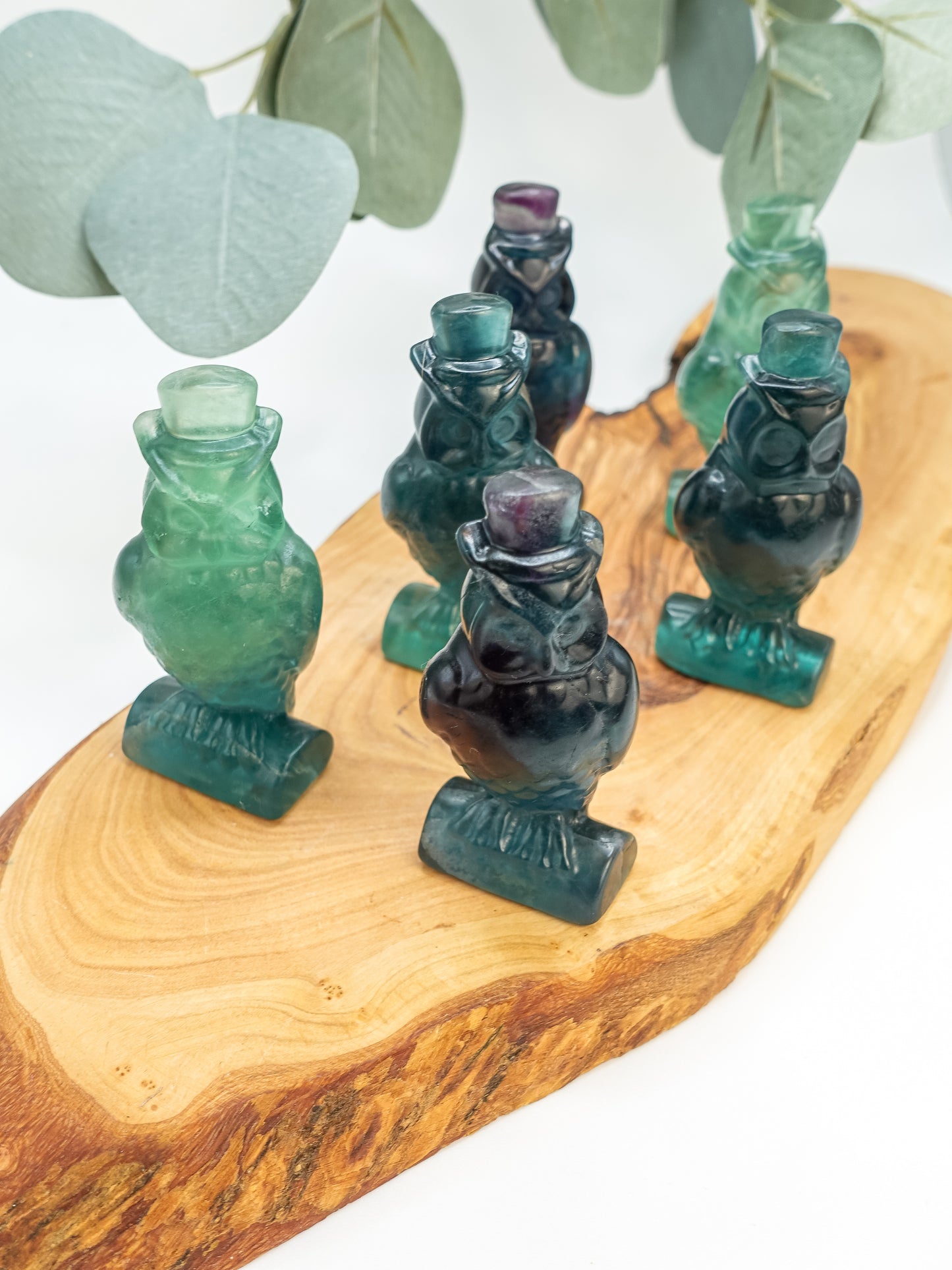 Fluorite Owl Carving - You Choose