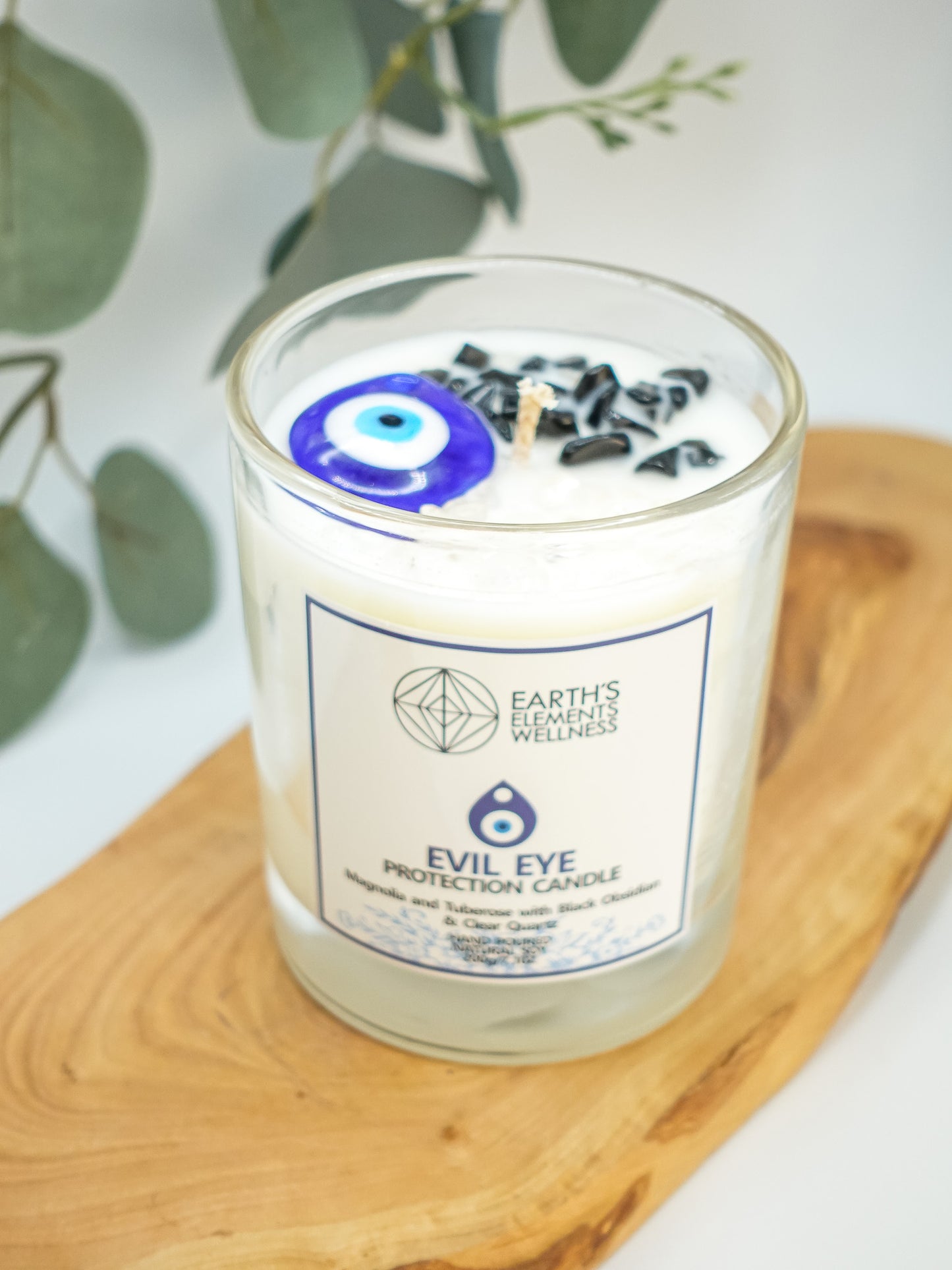 Crystal Evil Eye Candle