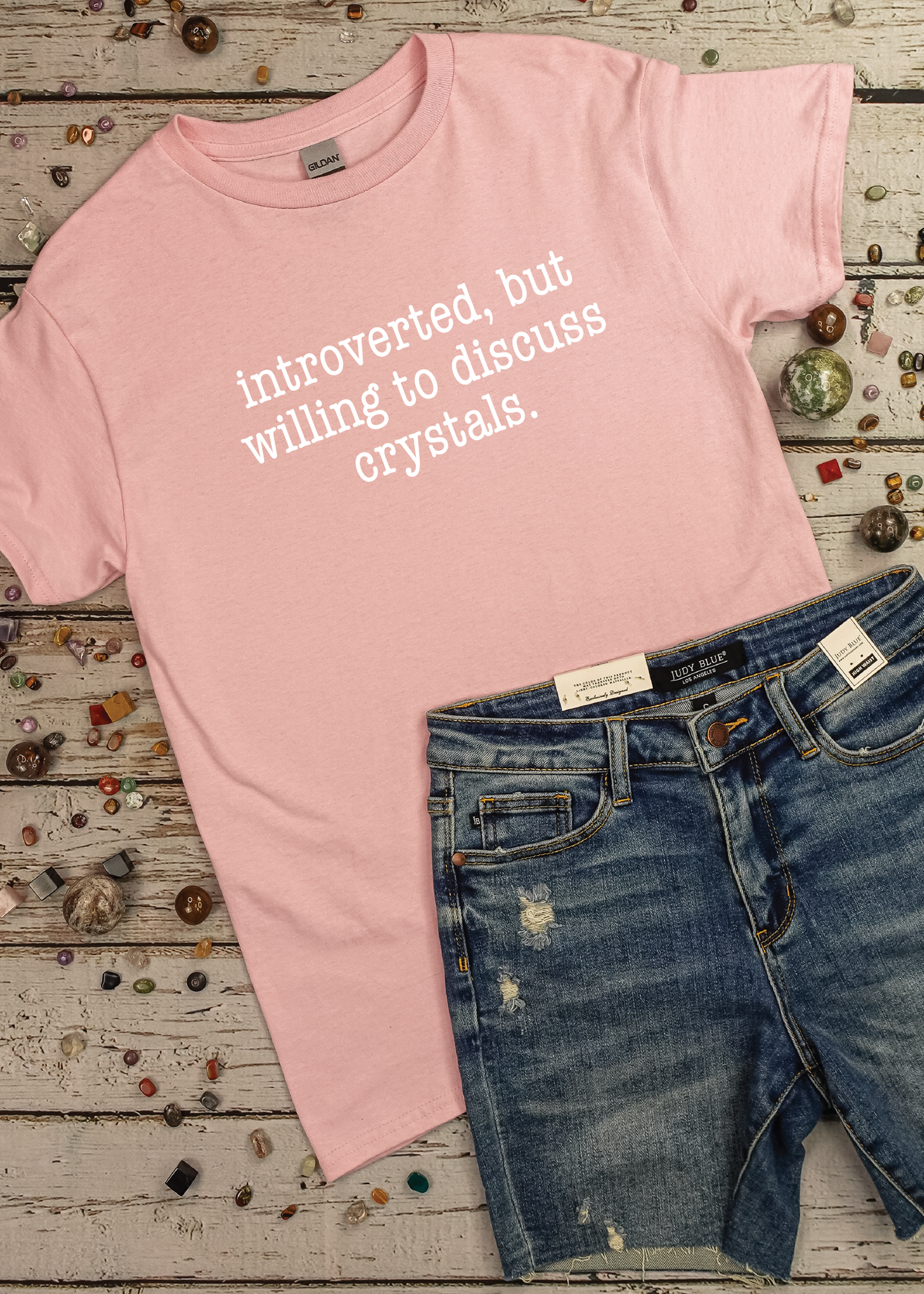 Introverted But Will Discuss Crystals - Graphic Tee