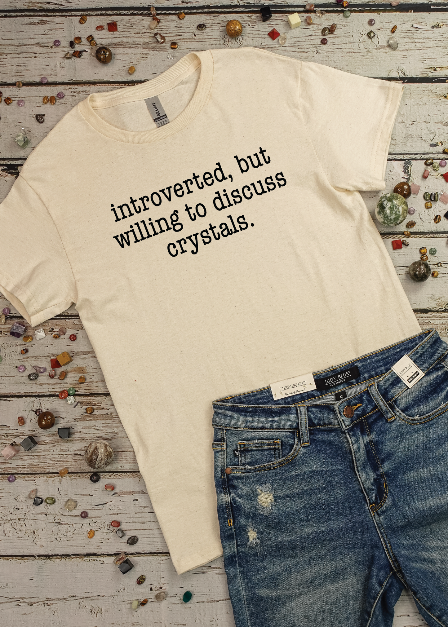 Introverted But Will Discuss Crystals - Graphic Tee