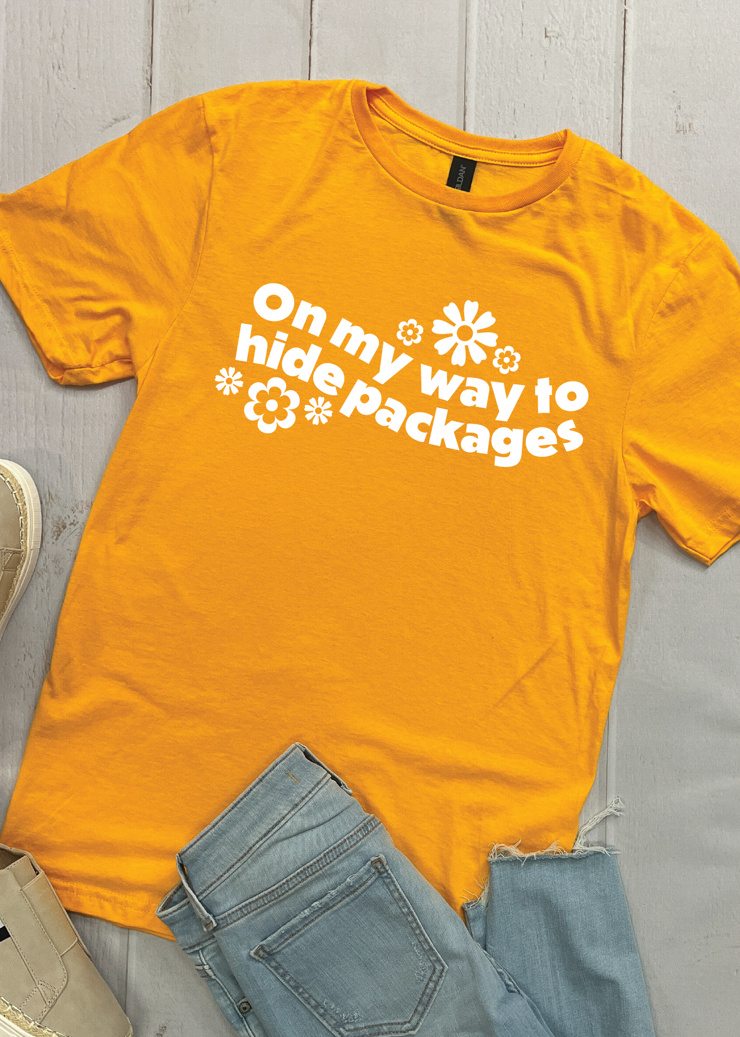 On My Way to Hide Packages - Graphic Tee