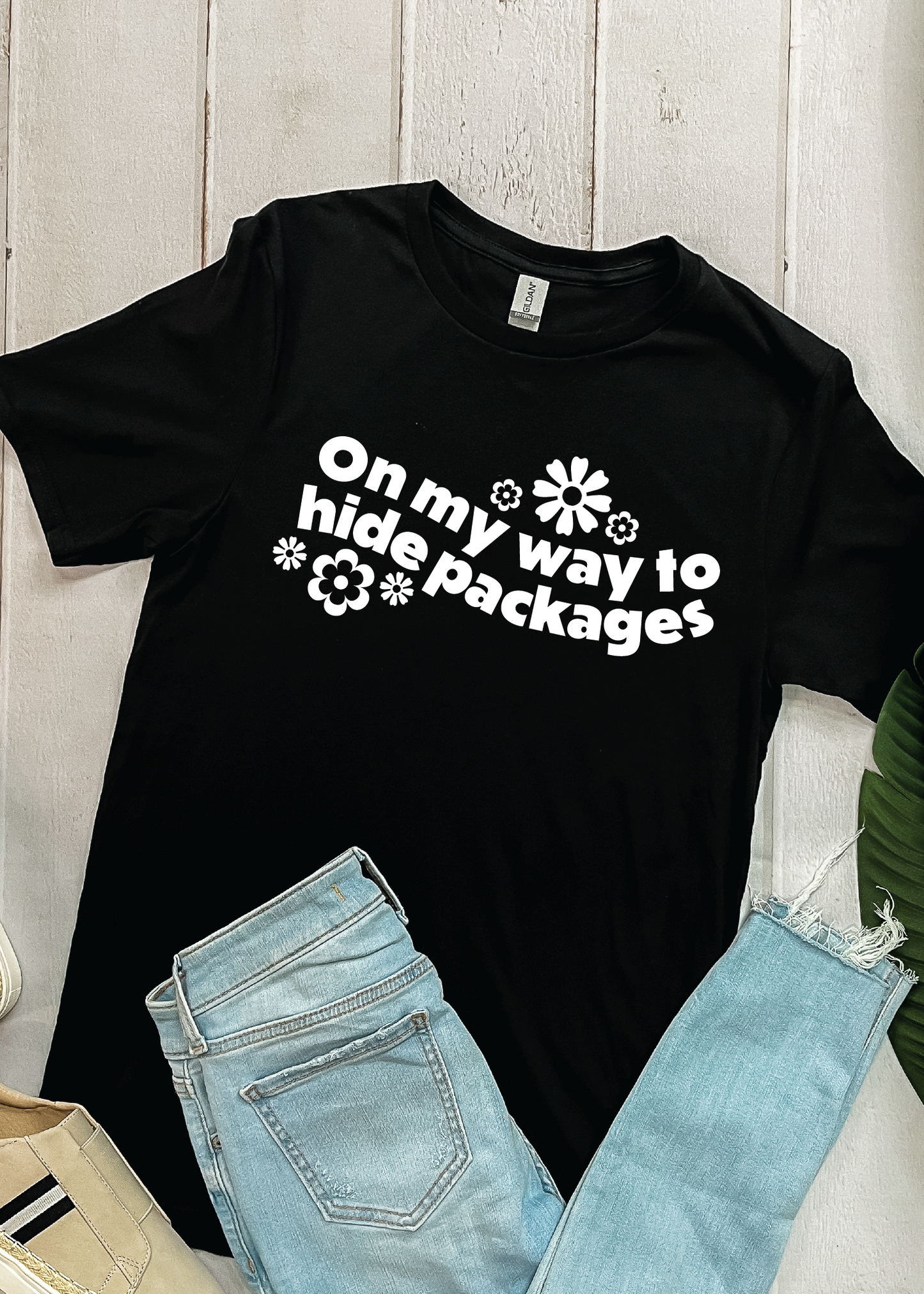 On My Way to Hide Packages - Graphic Tee