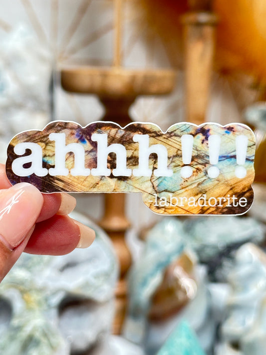Screaming Labradorite Sticker