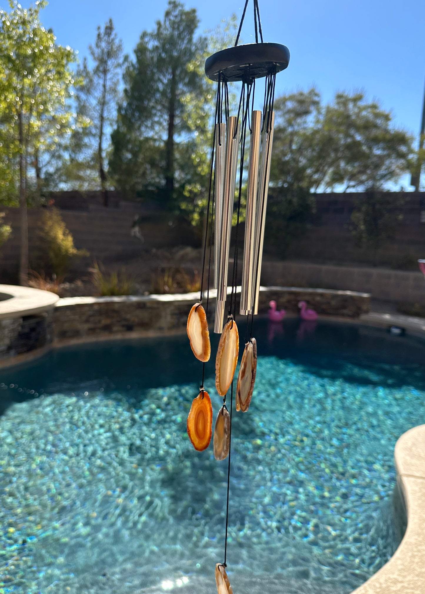 Agate Slice Wind Chimes