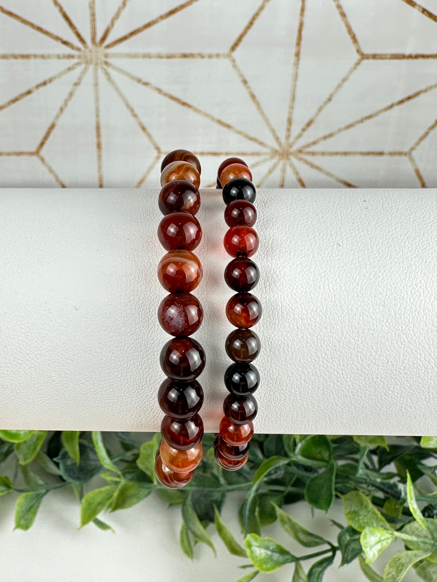 Carnelian Bracelet 2 sizes 8mm & 6mm