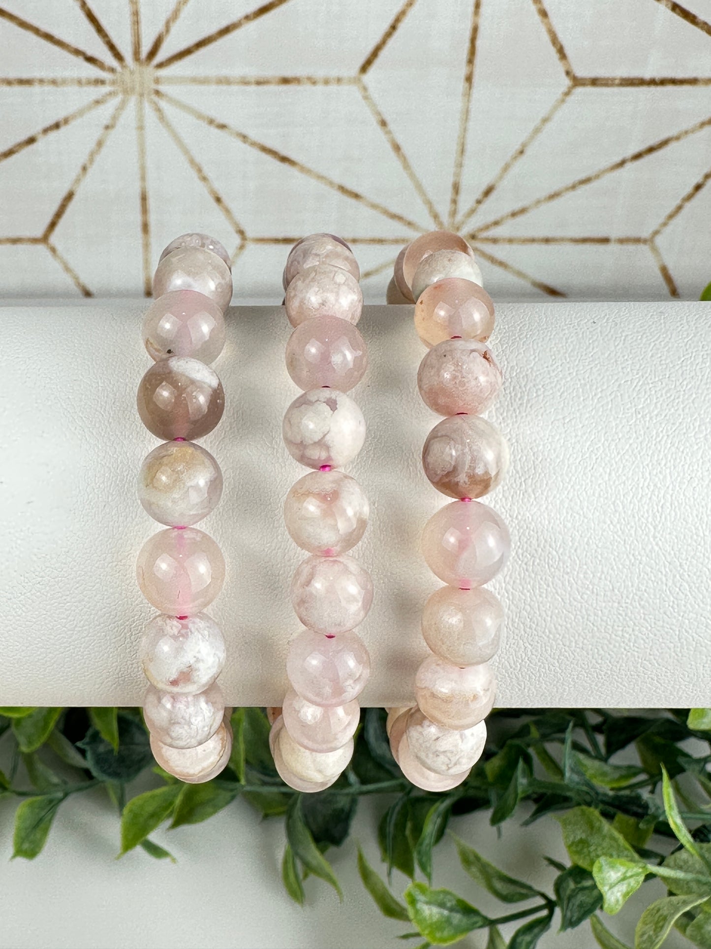 Flower Agate Bracelet