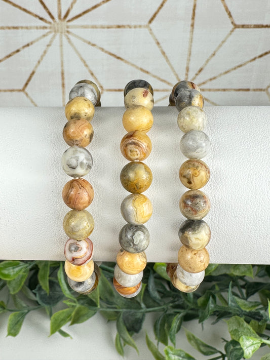 Crazy Lace Agate Bracelet