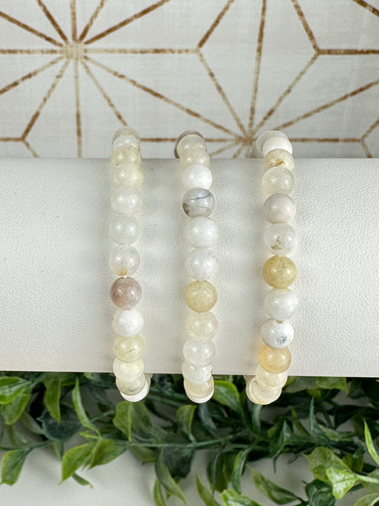 White Moonstone Bracelet