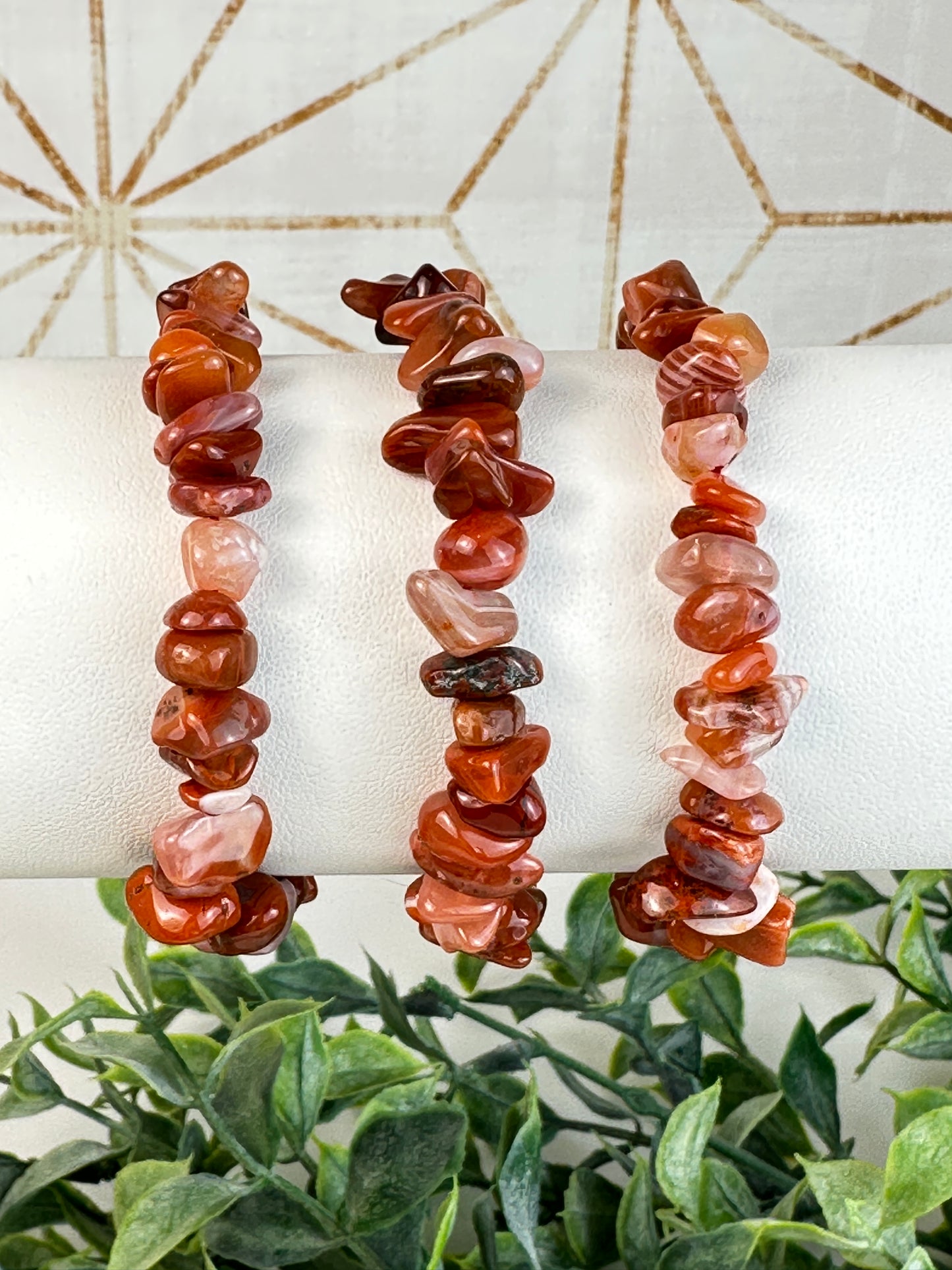 Carnelian Chip Bracelet