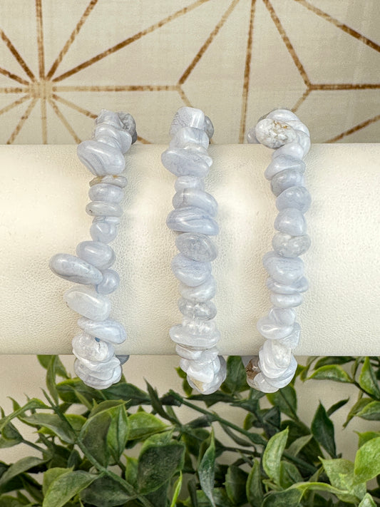 Blue Lace Chip Bracelet