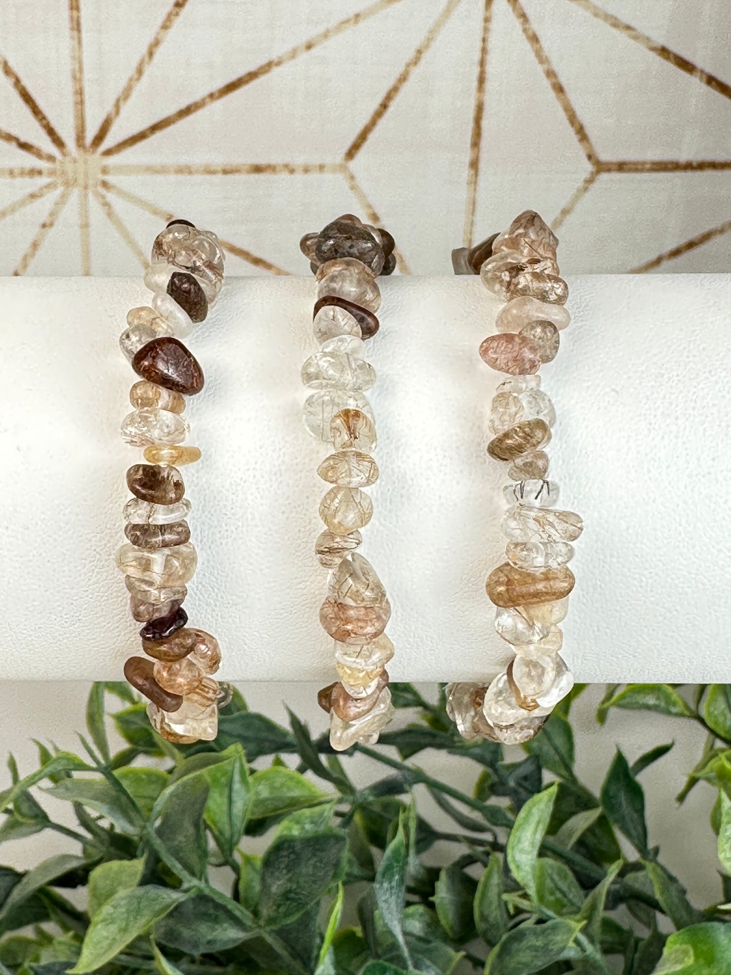 Golden Rutile Chip Bracelet