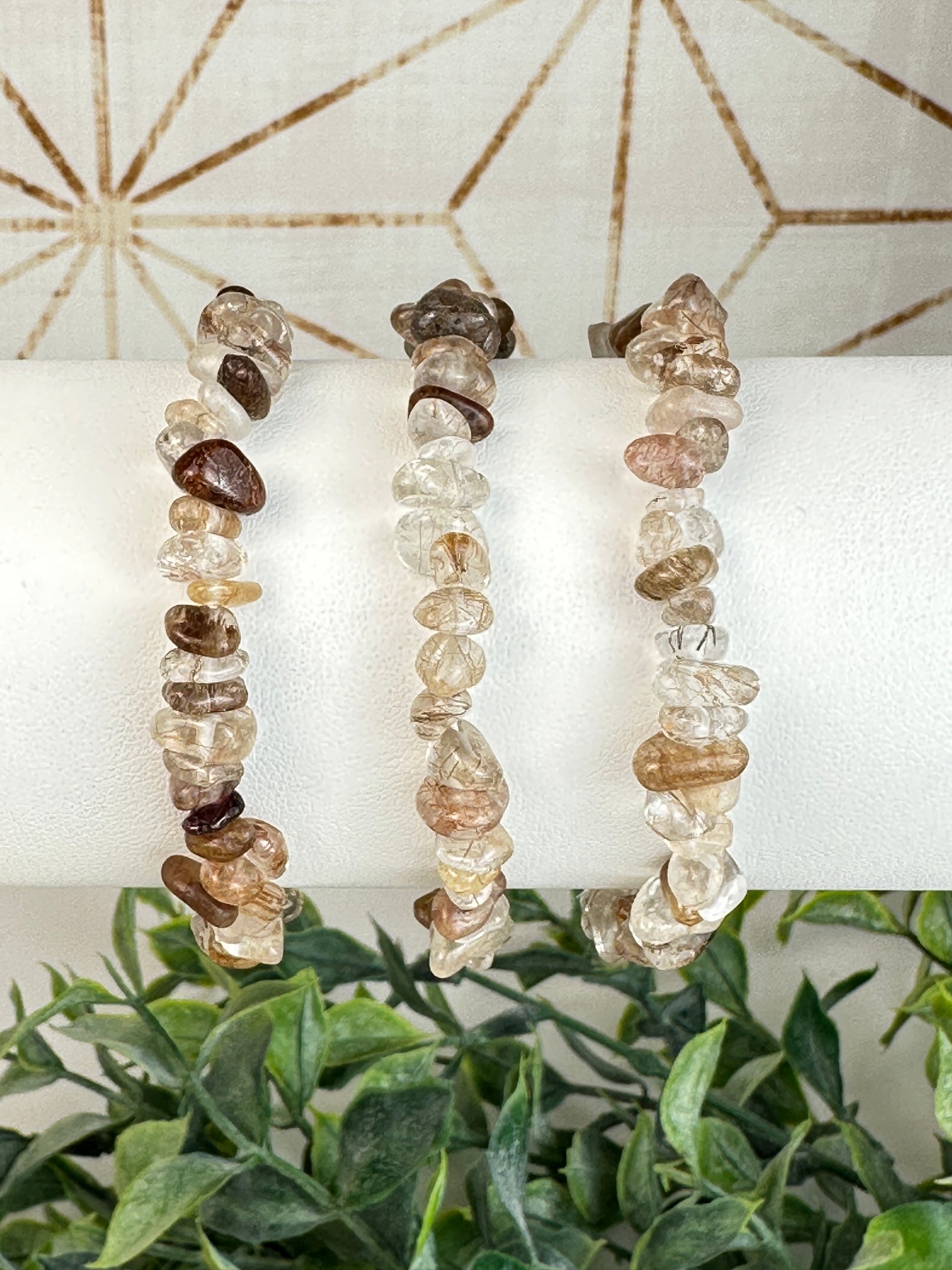 Golden Rutile Chip Bracelet