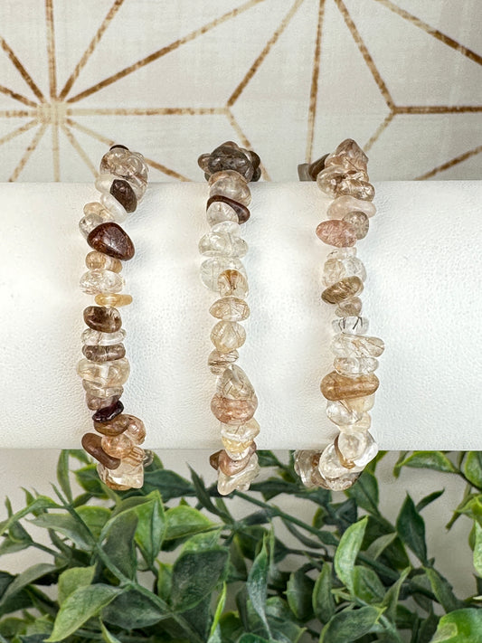 Golden Rutile Chip Bracelet