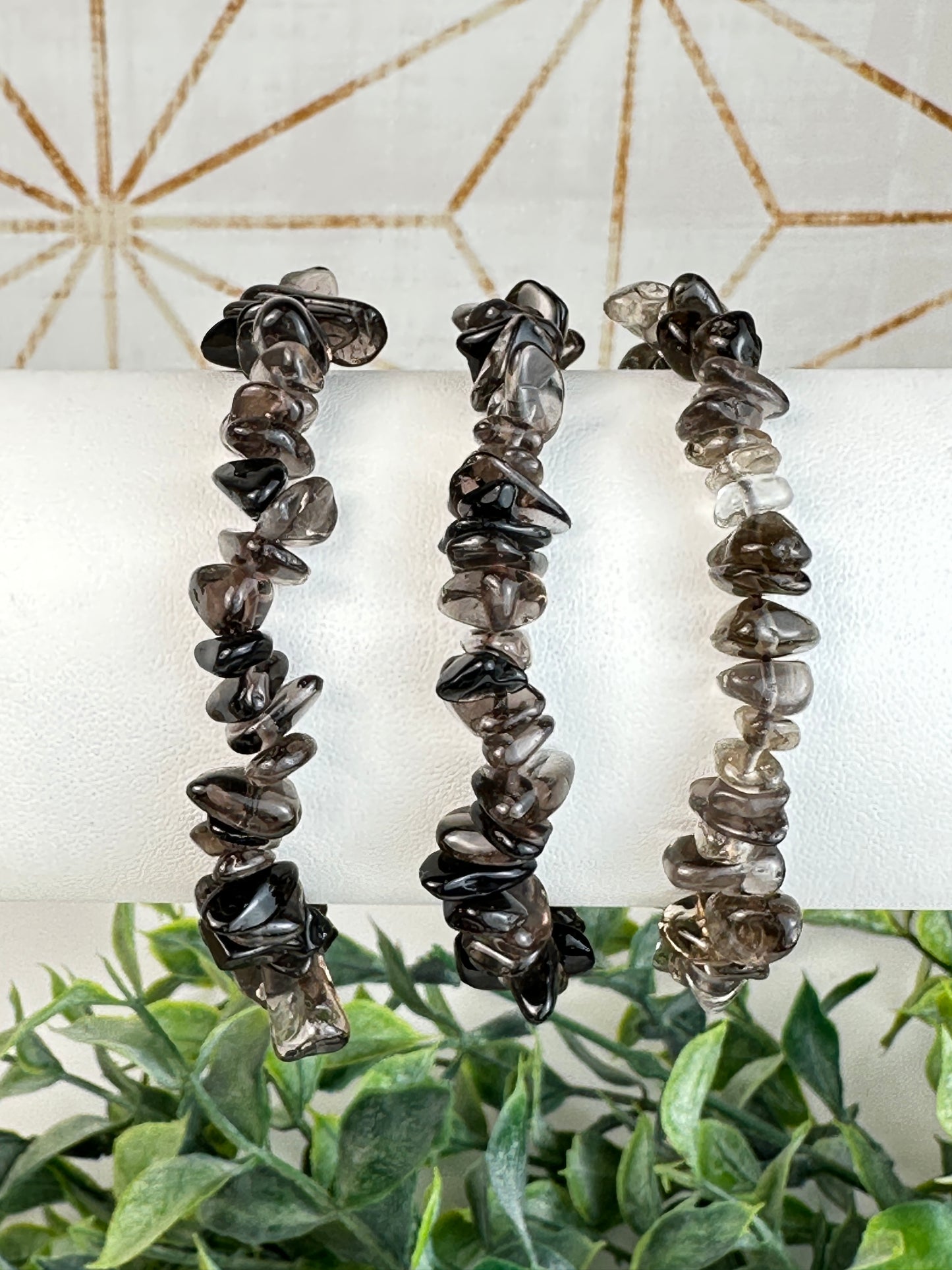 Smoky Quartz Chip Bracelet