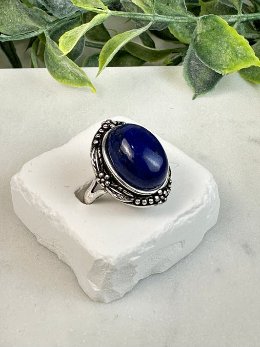 Lapis Oval Ring