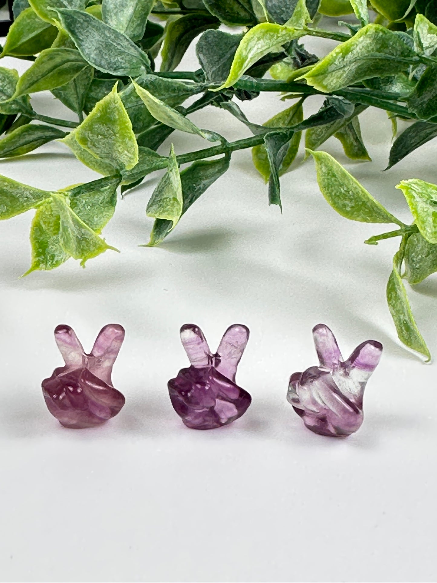 Mini Fluorite Peace Sign