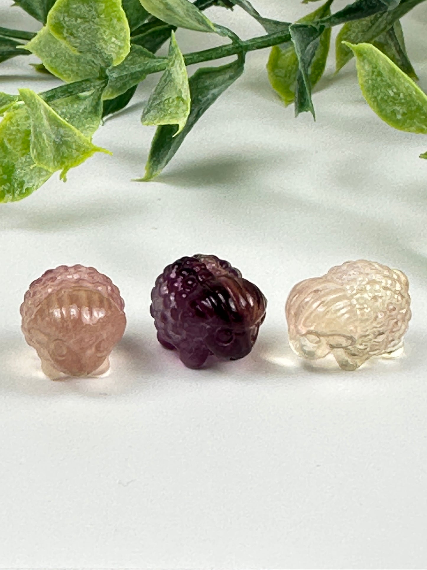 Mini Fluorite Sheep Carving